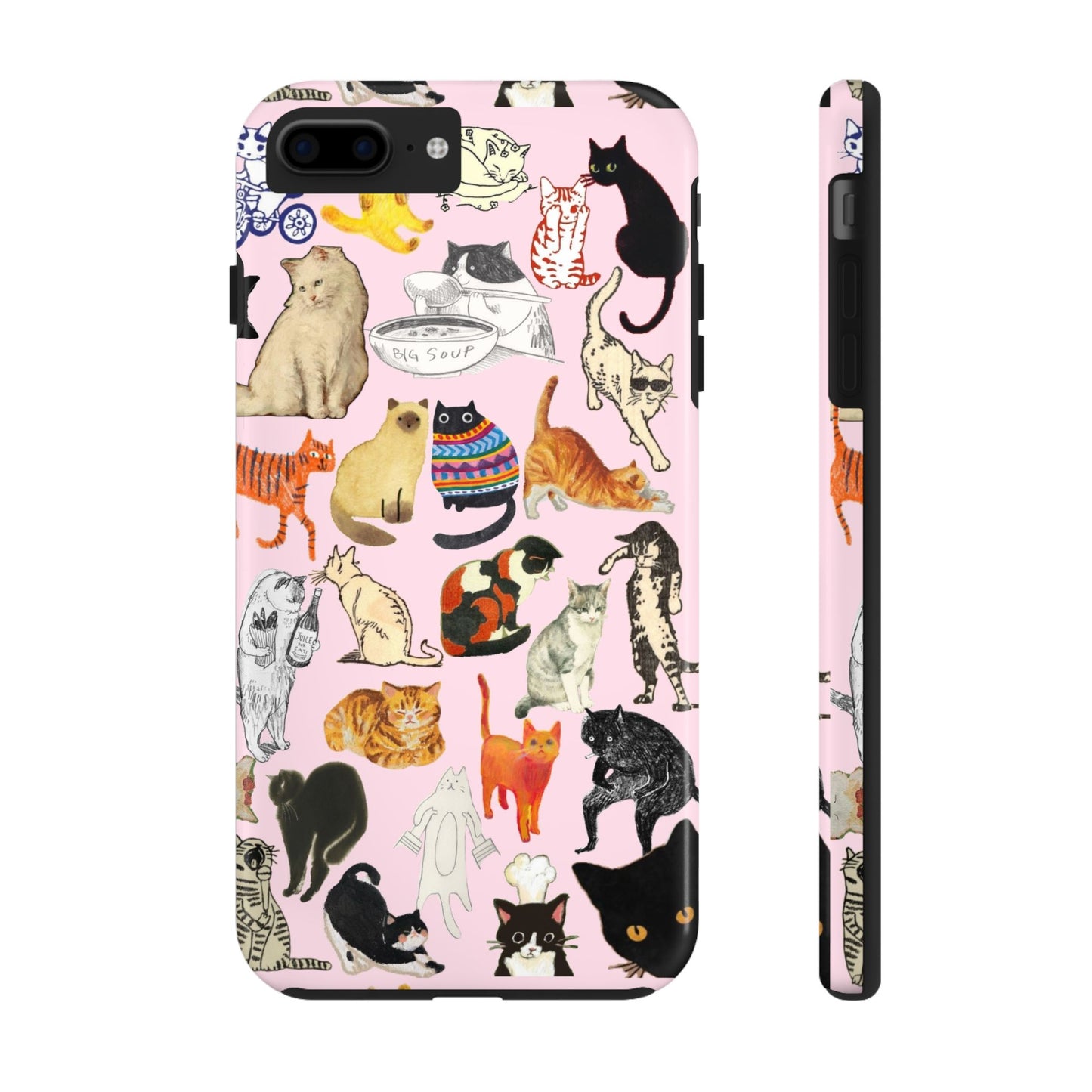 Cat Pattern Tough Phone Case
