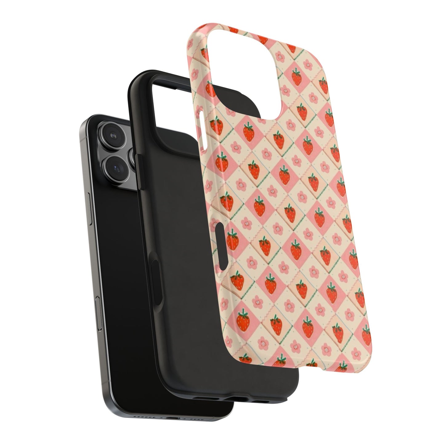 Cute Strawberry Pattern Case
