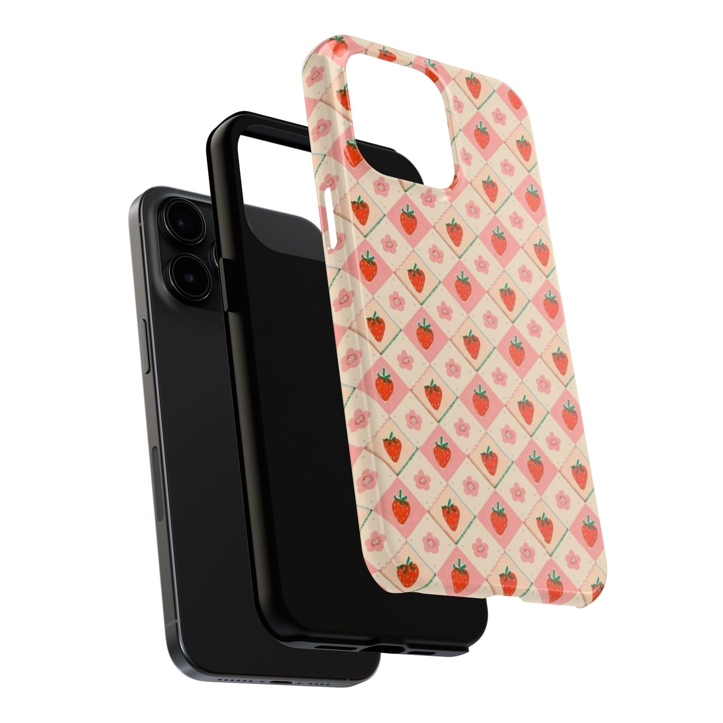 Cute Strawberry Pattern Case