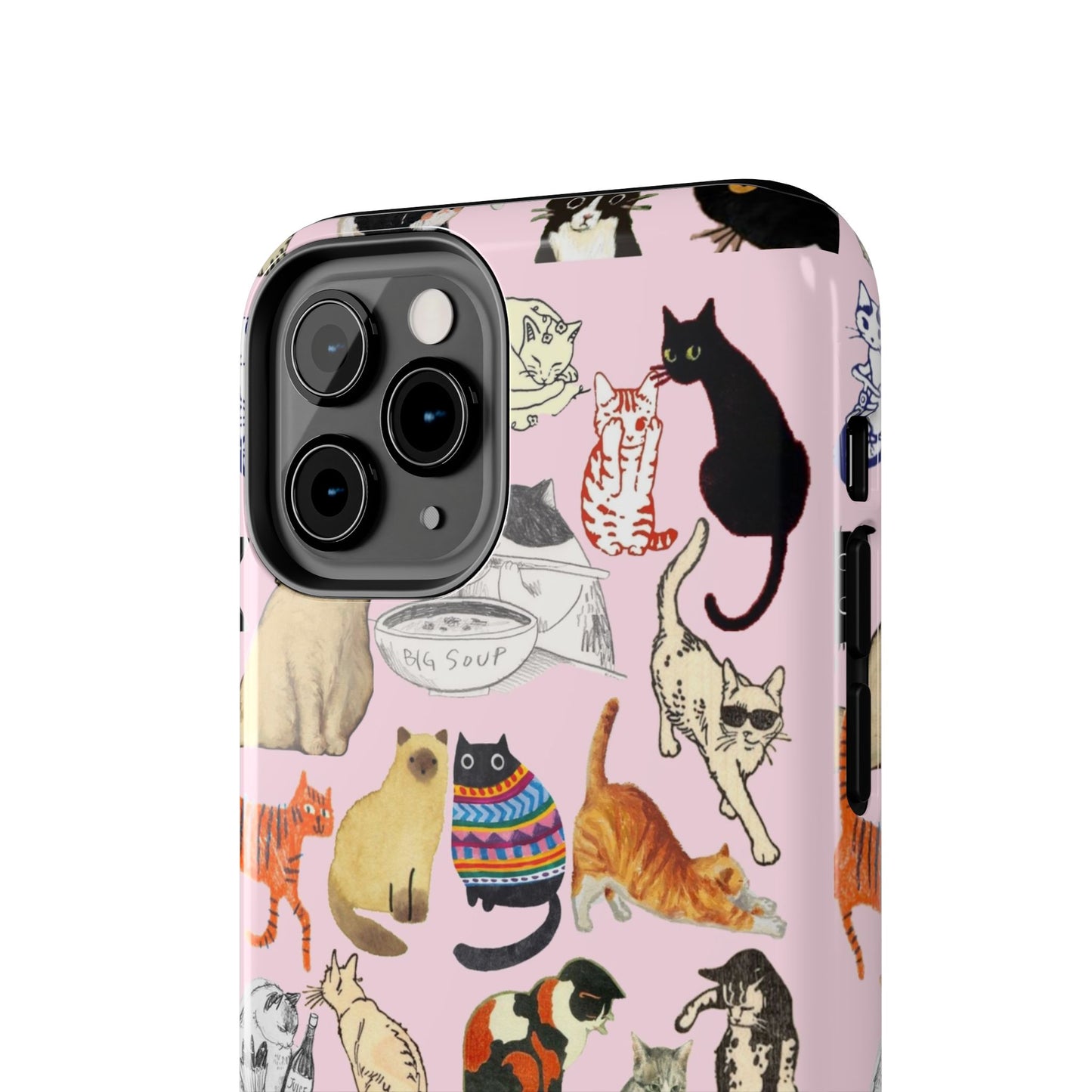 Cat Pattern Tough Phone Case