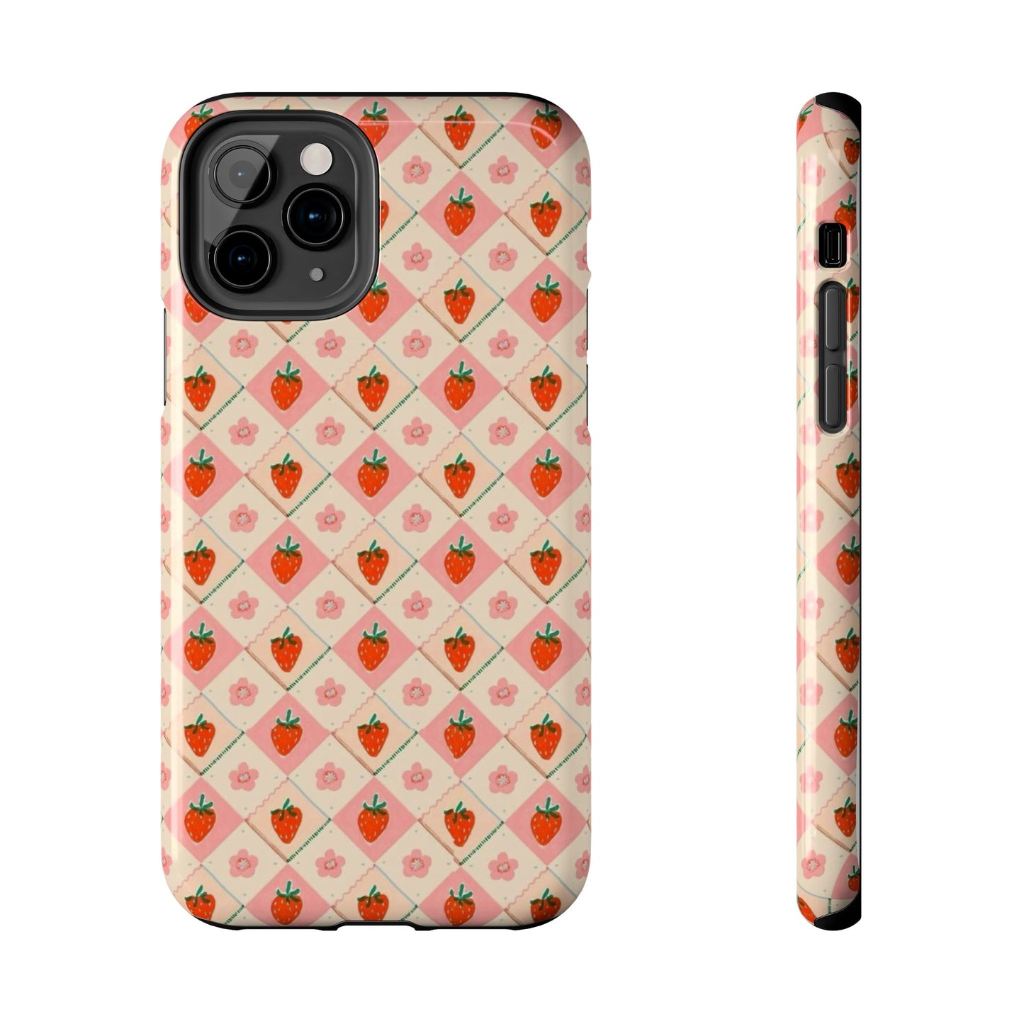 Cute Strawberry Pattern Case