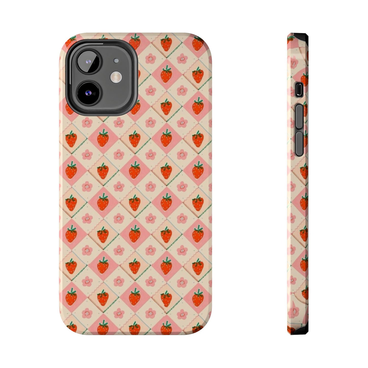 Cute Strawberry Pattern Case