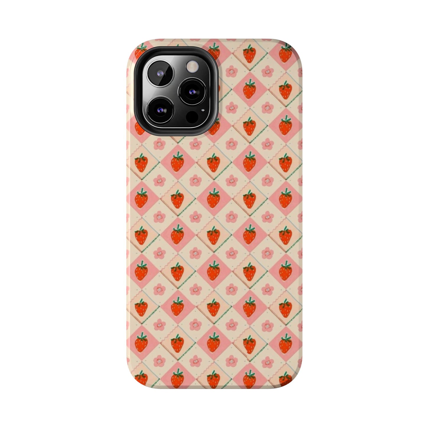 Cute Strawberry Pattern Case