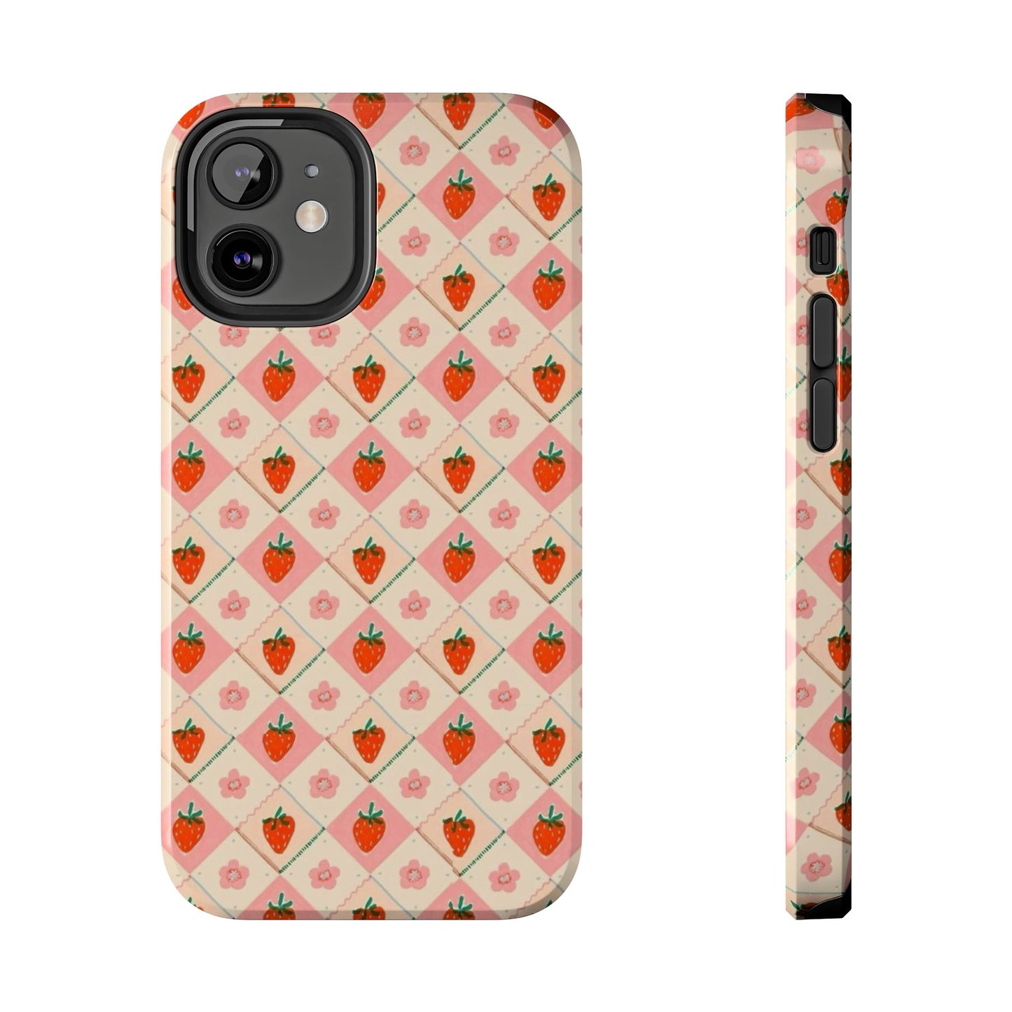 Cute Strawberry Pattern Case