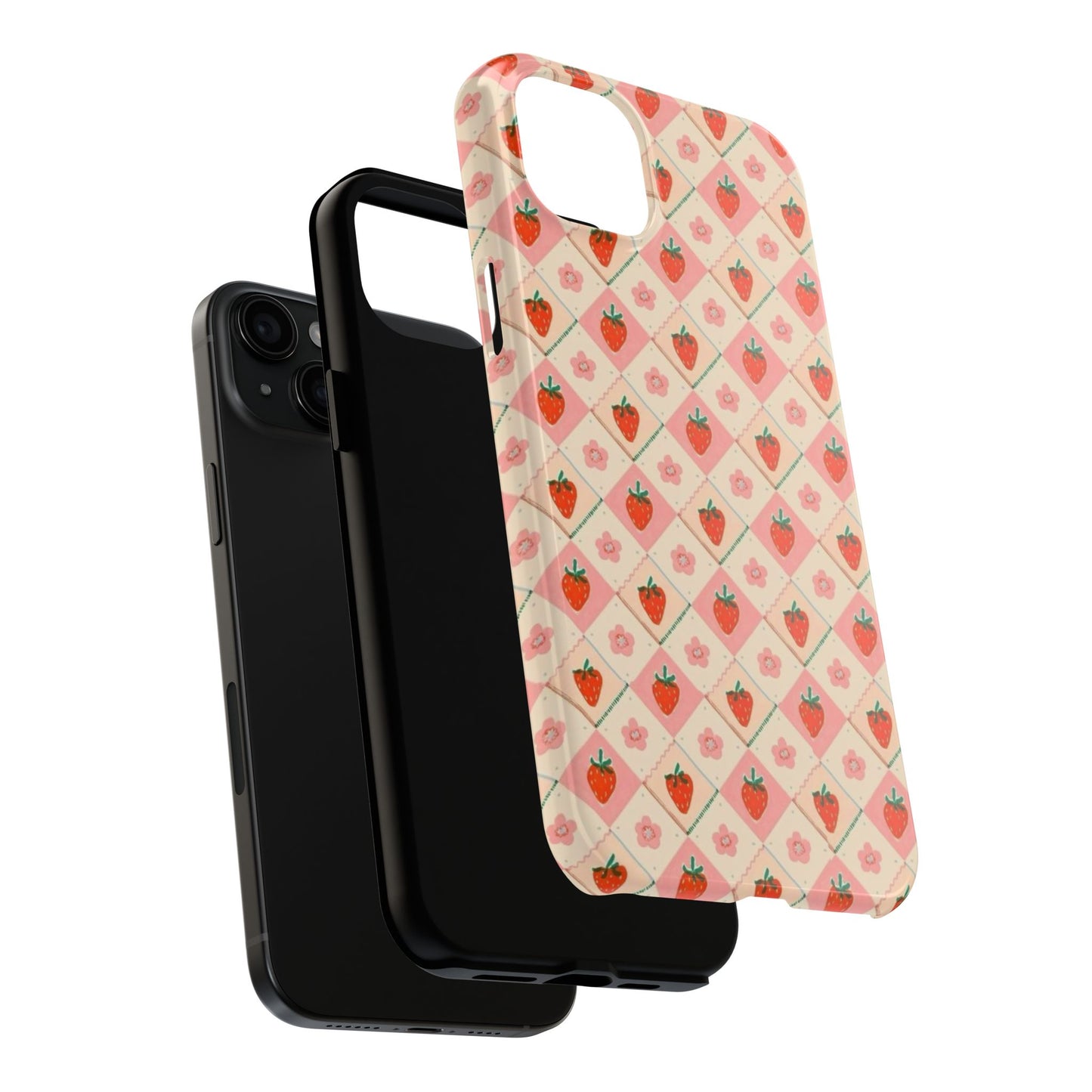 Cute Strawberry Pattern Case