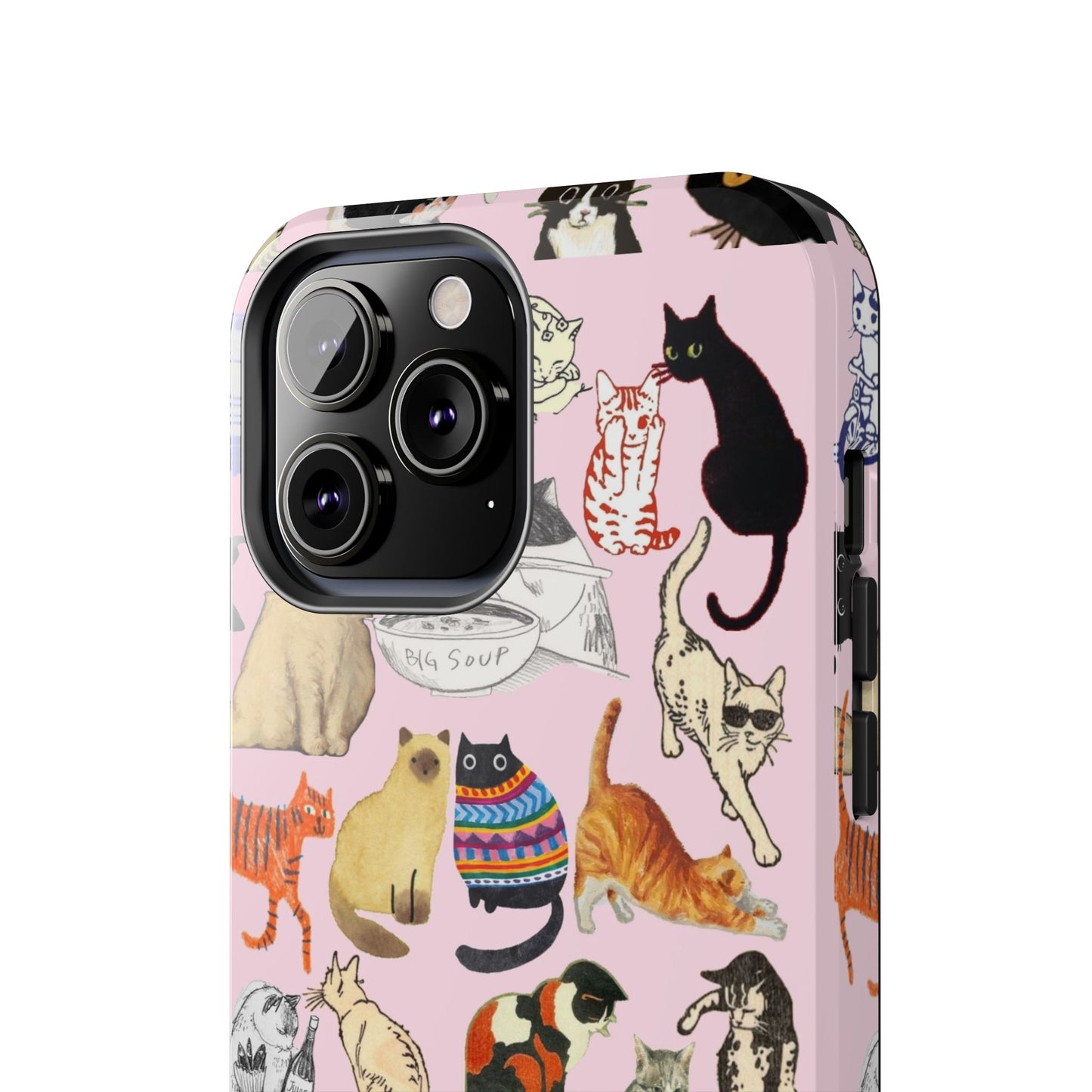 Cat Pattern Tough Phone Case