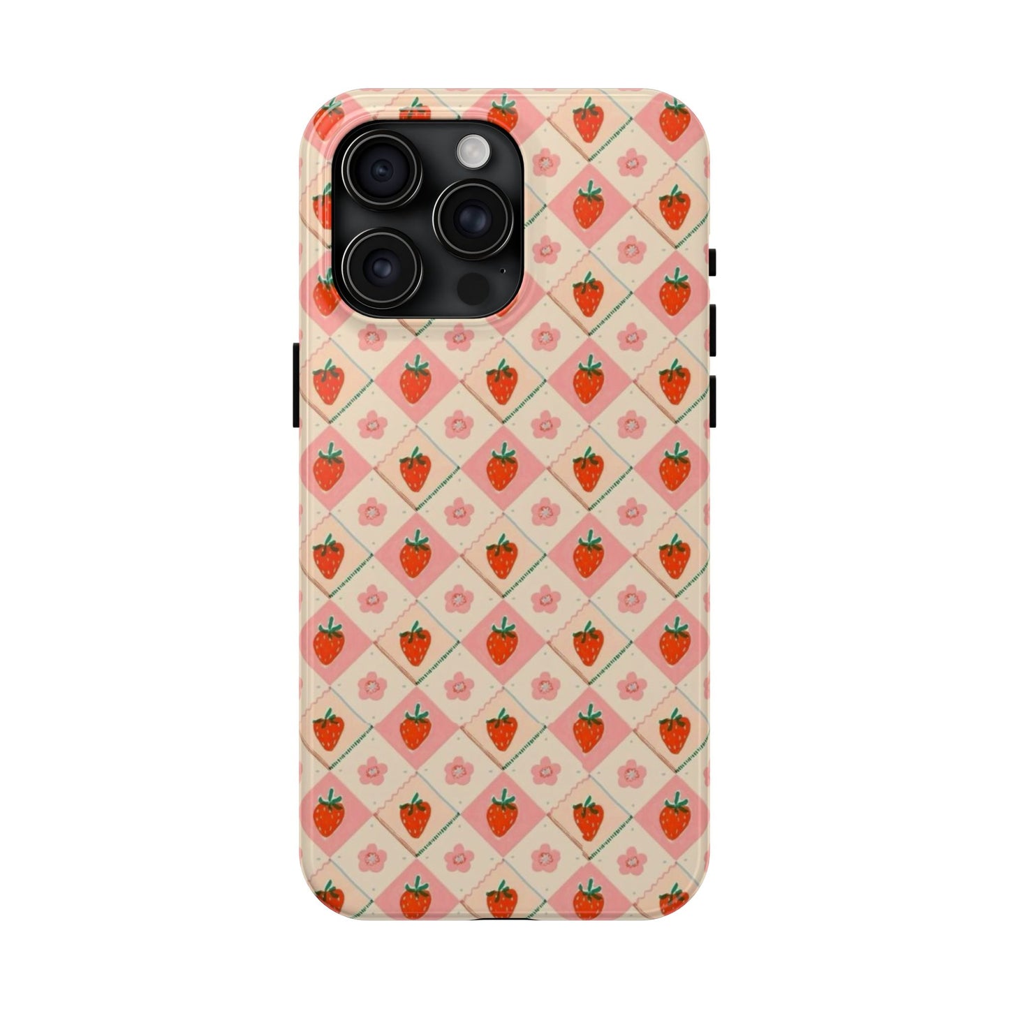 Cute Strawberry Pattern Case