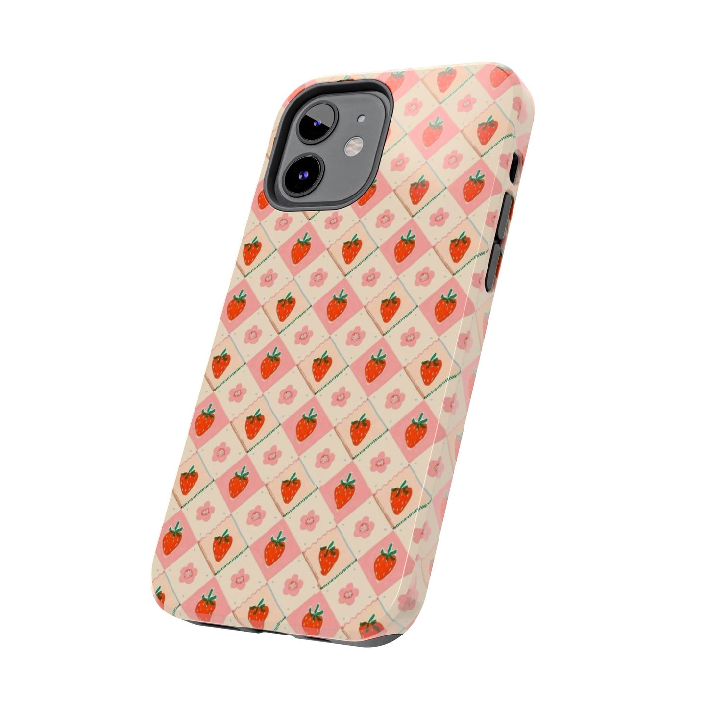 Cute Strawberry Pattern Case