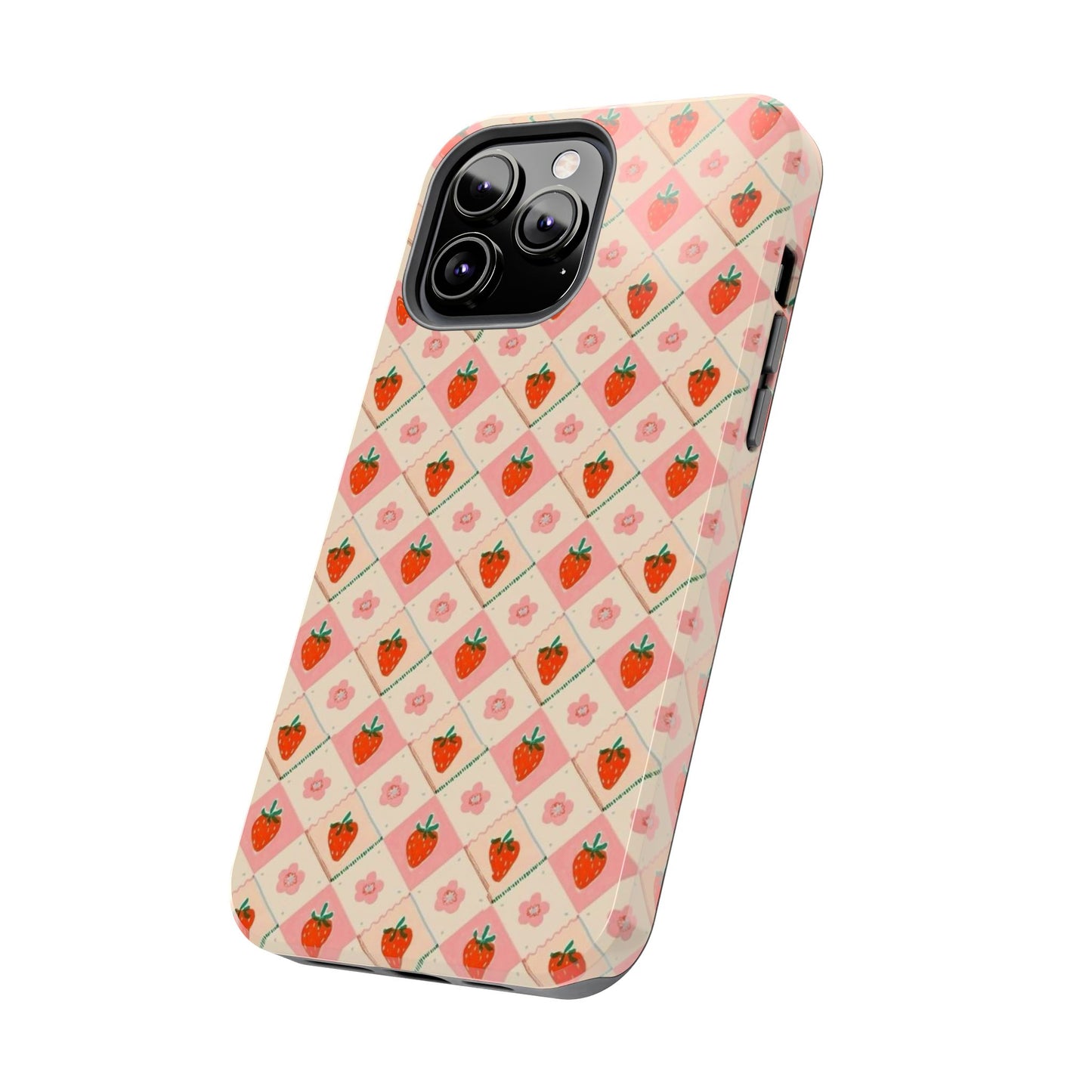 Cute Strawberry Pattern Case