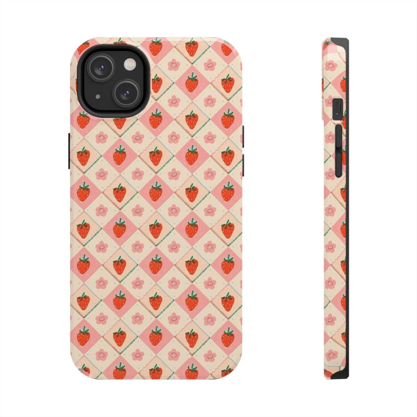 Cute Strawberry Pattern Case