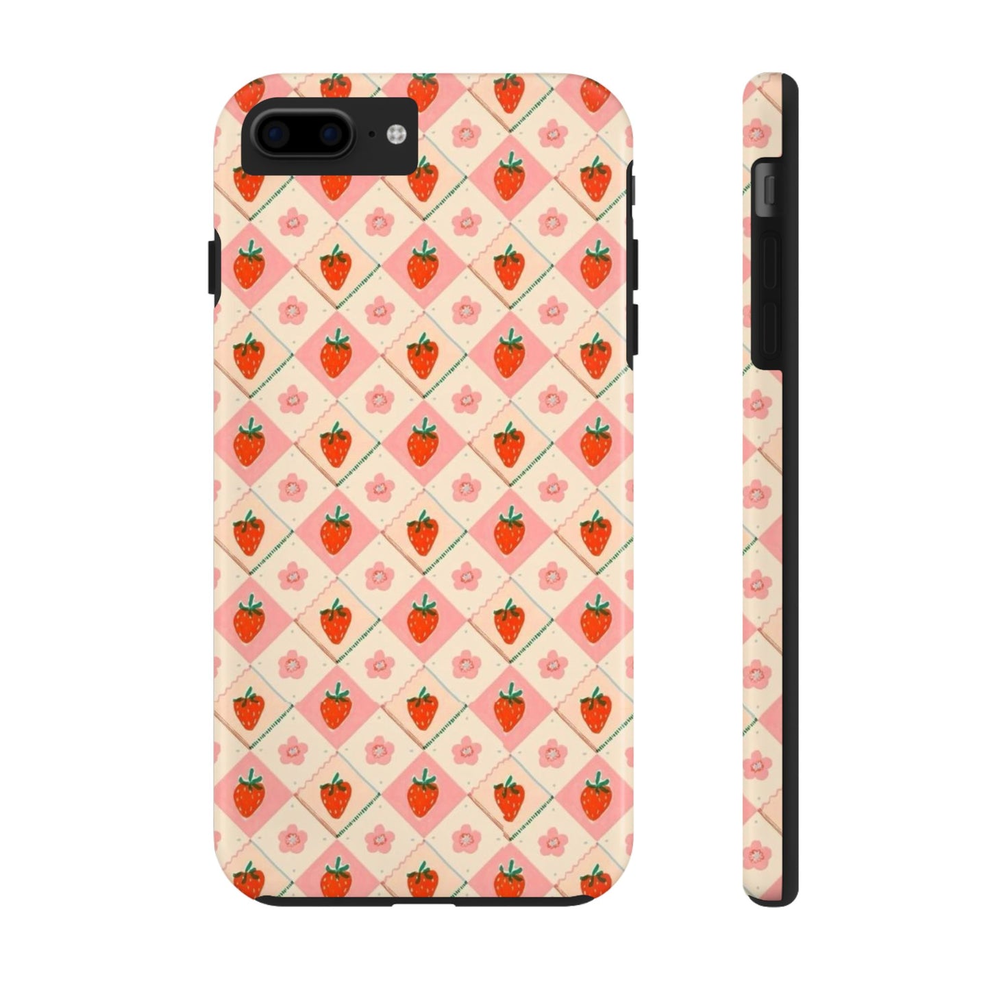 Cute Strawberry Pattern Case