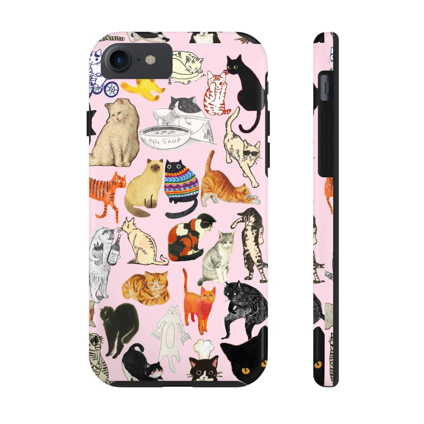 Cat Pattern Tough Phone Case