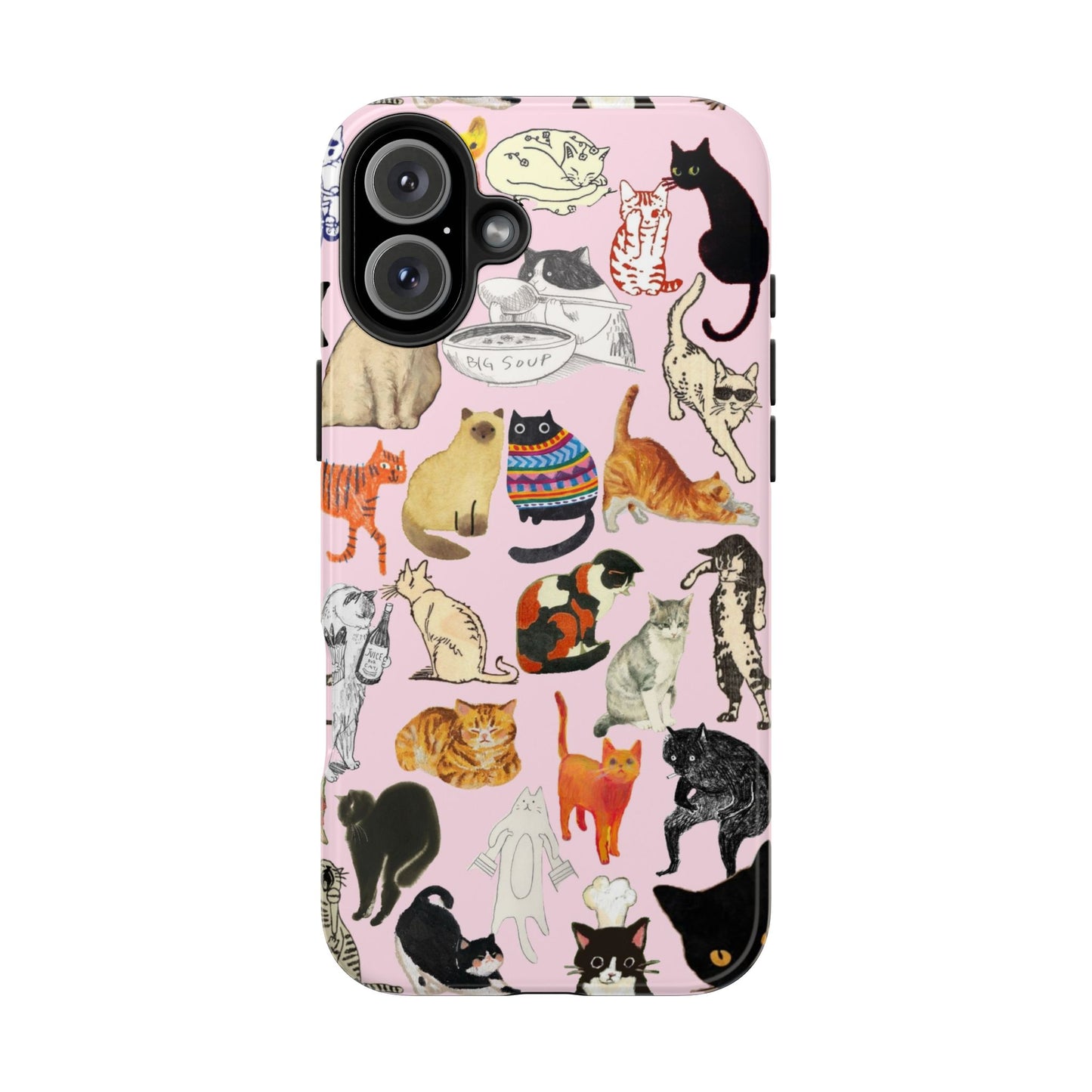Cat Pattern Tough Phone Case