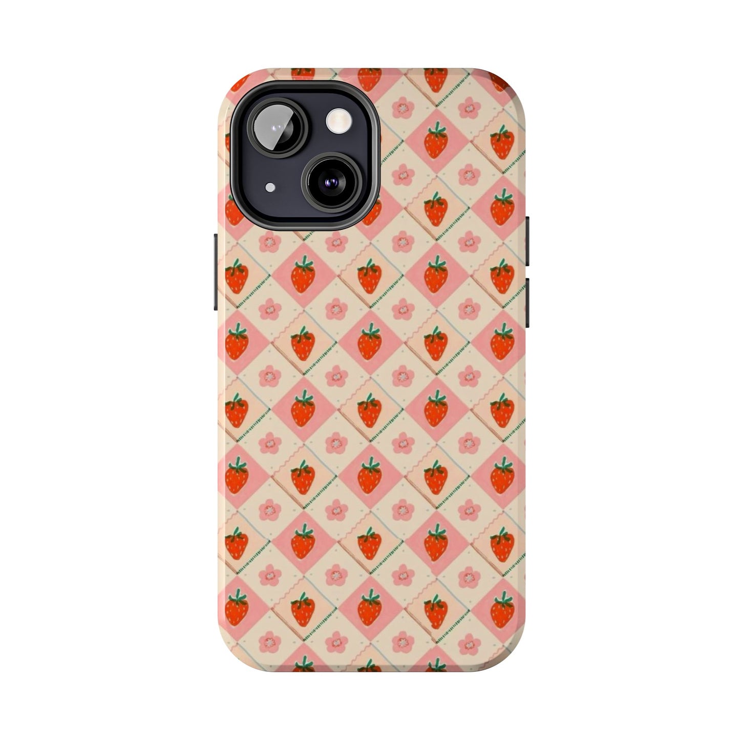 Cute Strawberry Pattern Case