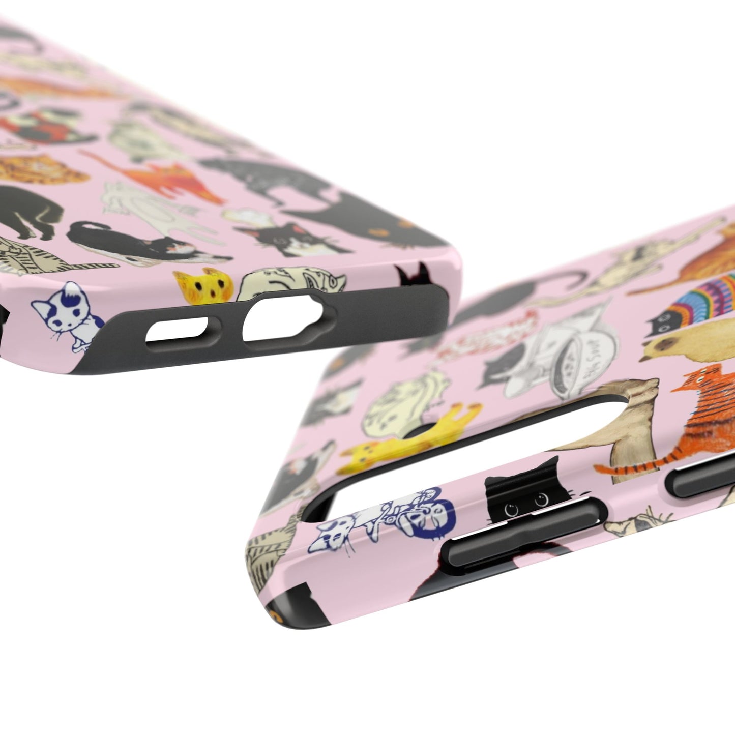 Cat Pattern Tough Phone Case