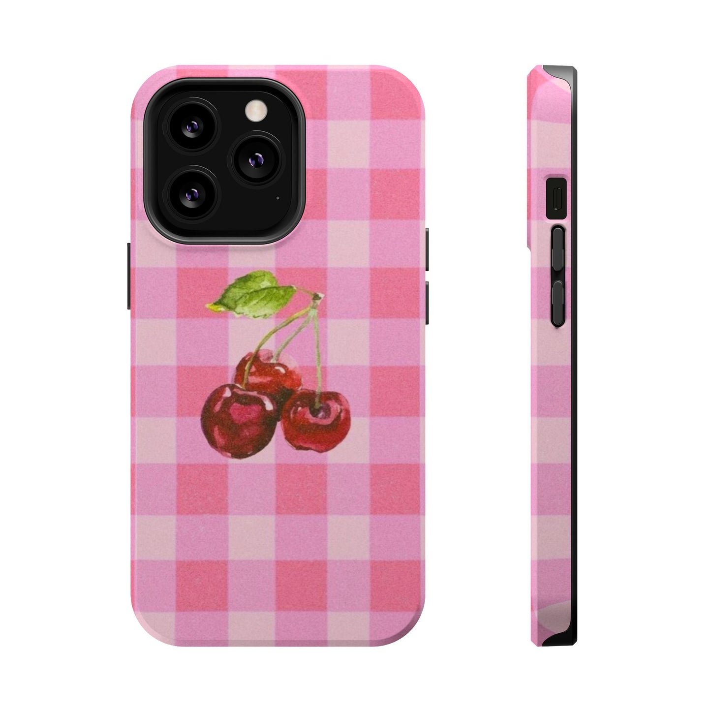 Cherry Gingham Magnetic Tough Case