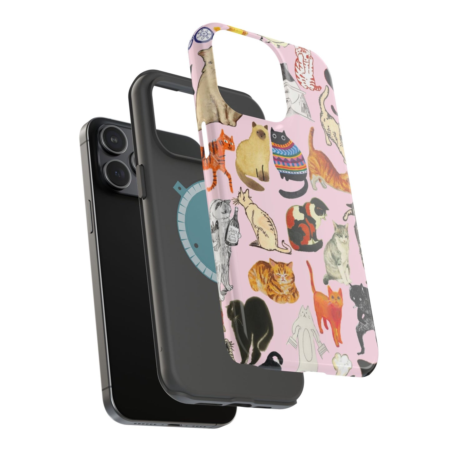 Cat Pattern Magsafe Case