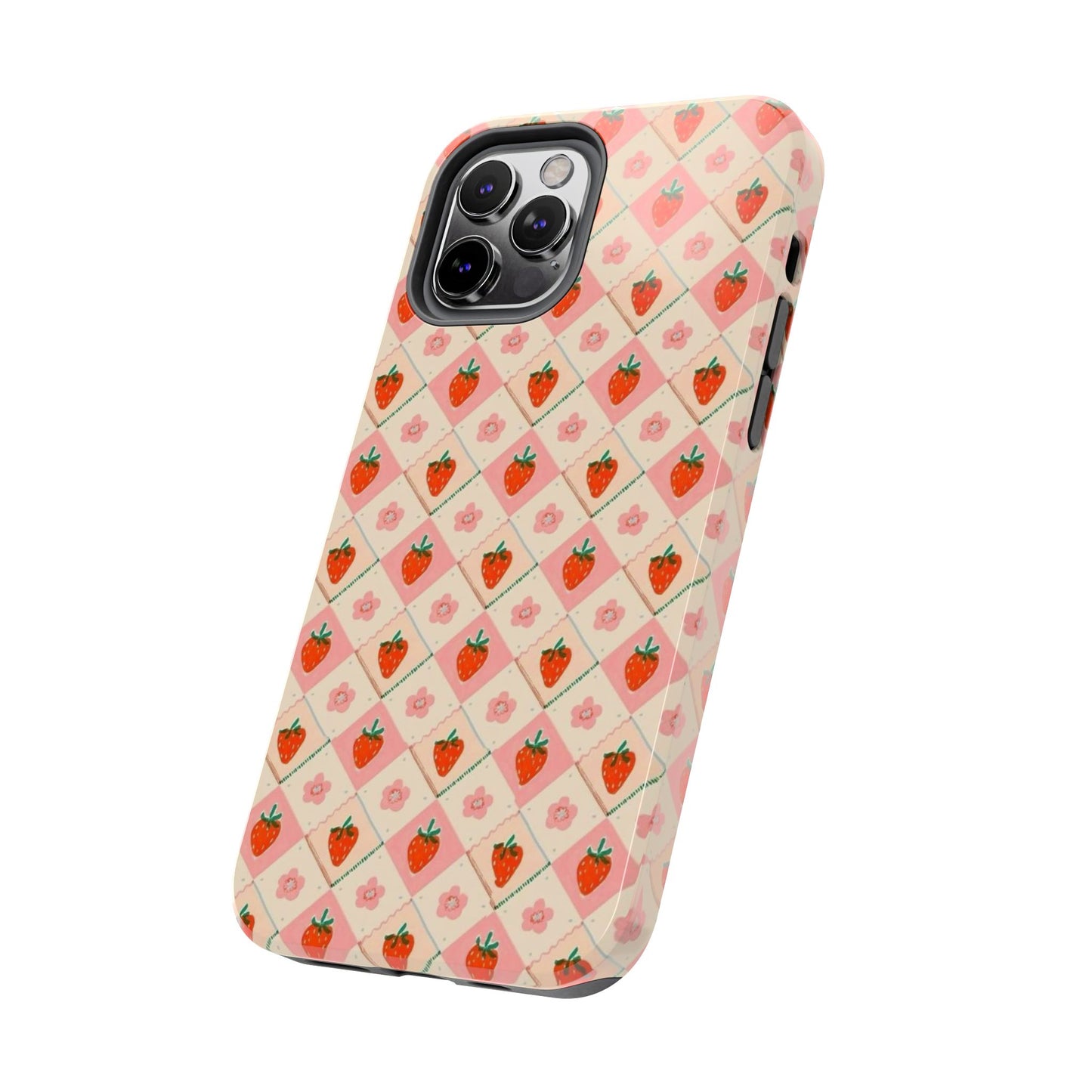 Cute Strawberry Pattern Case