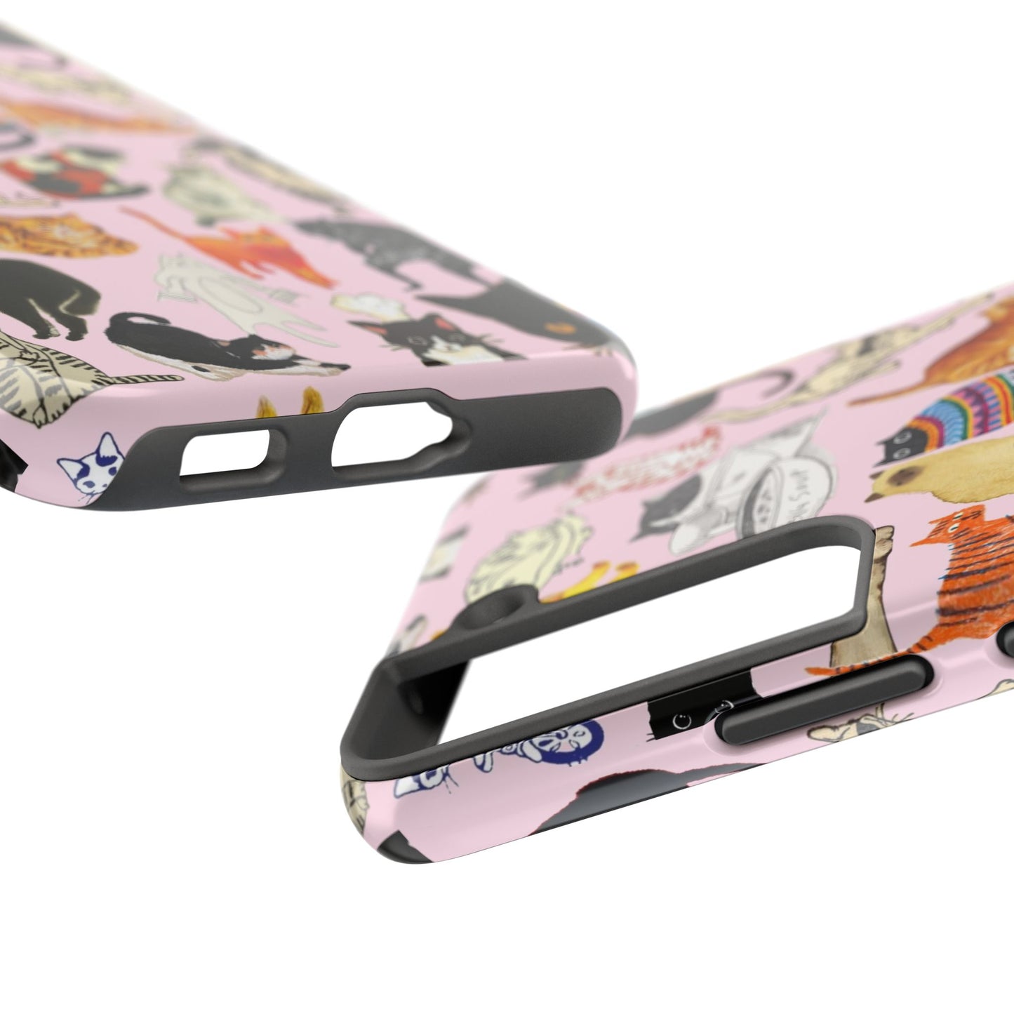 Cat Pattern Tough Phone Case