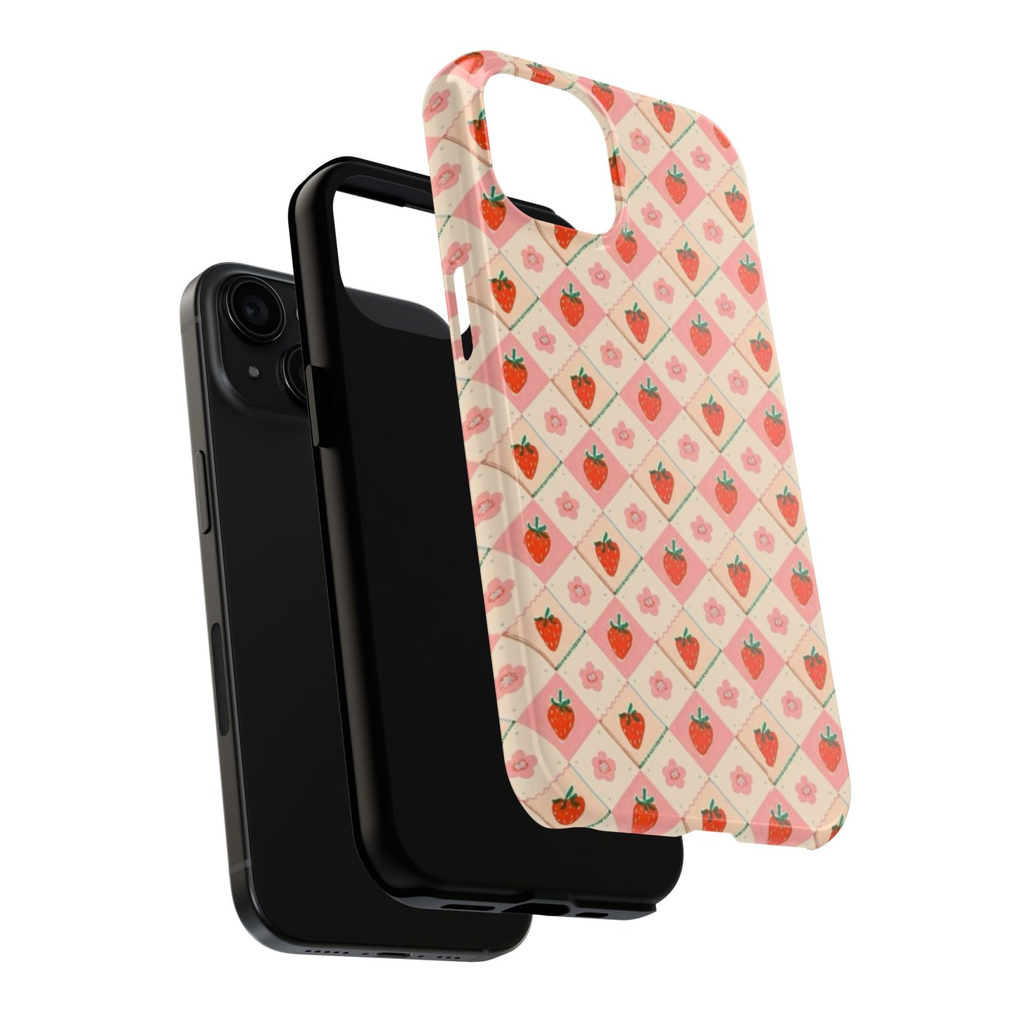 Cute Strawberry Pattern Case