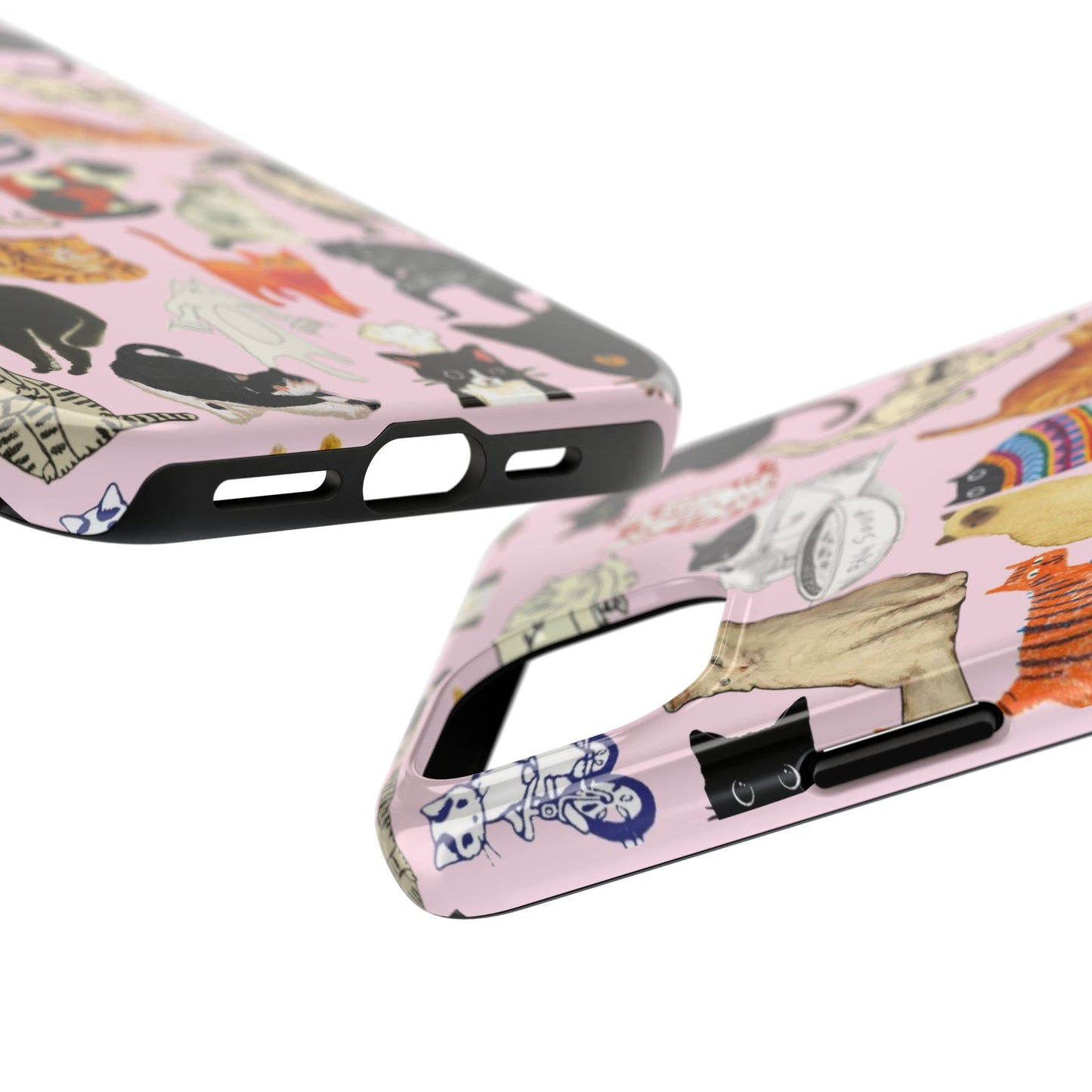Cat Pattern Tough Phone Case