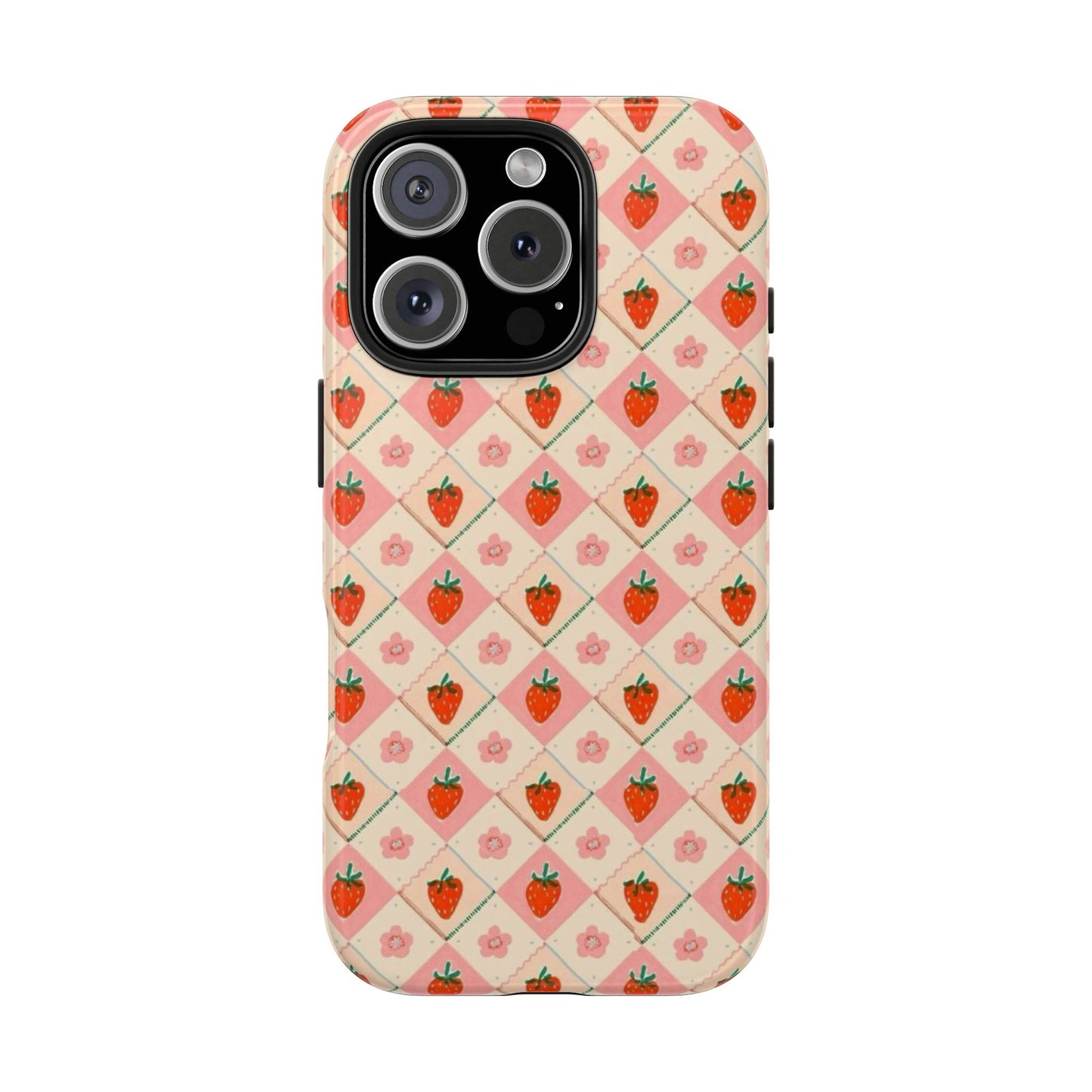 Cute Strawberry Pattern Case