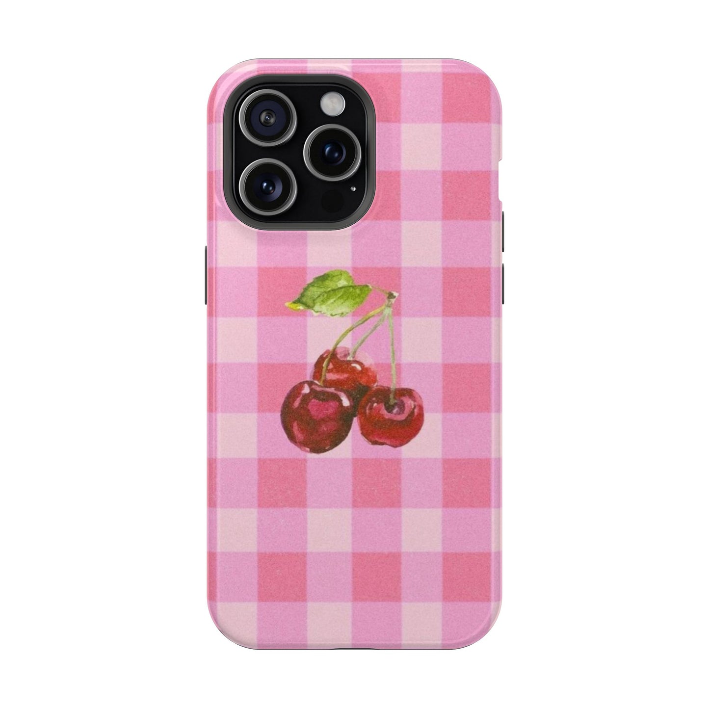 Cherry Gingham Magnetic Tough Case