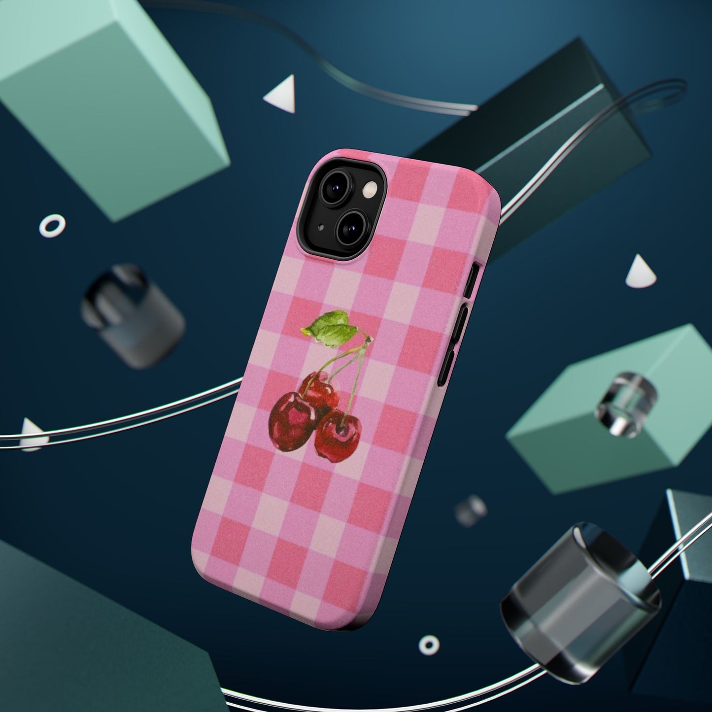 Cherry Gingham Magnetic Tough Case