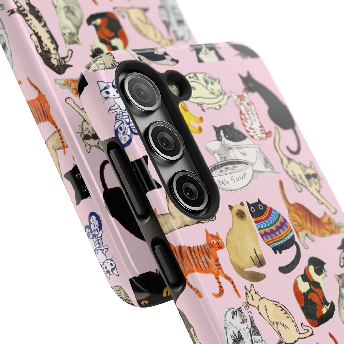 Cat Pattern Tough Phone Case