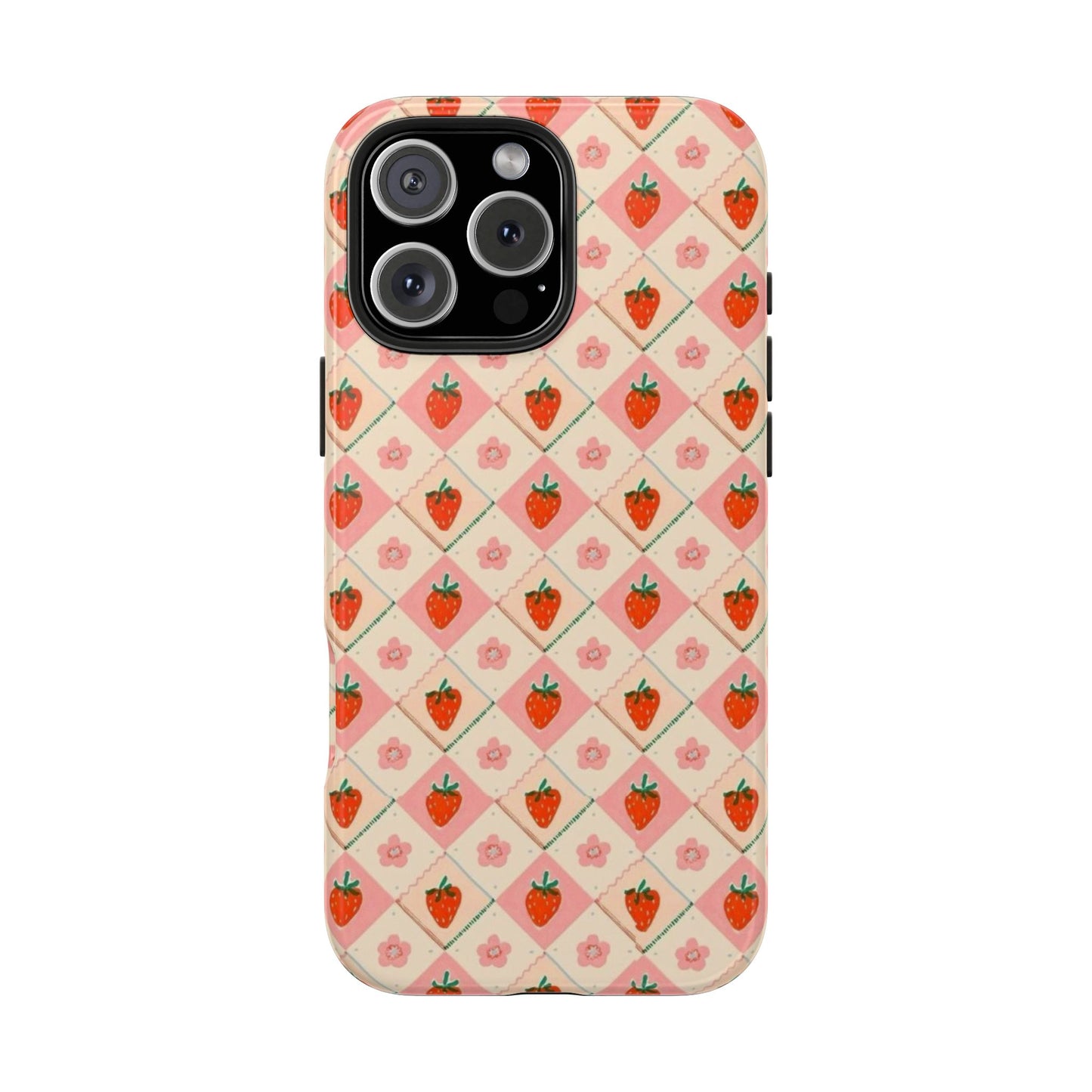 Cute Strawberry Pattern Case