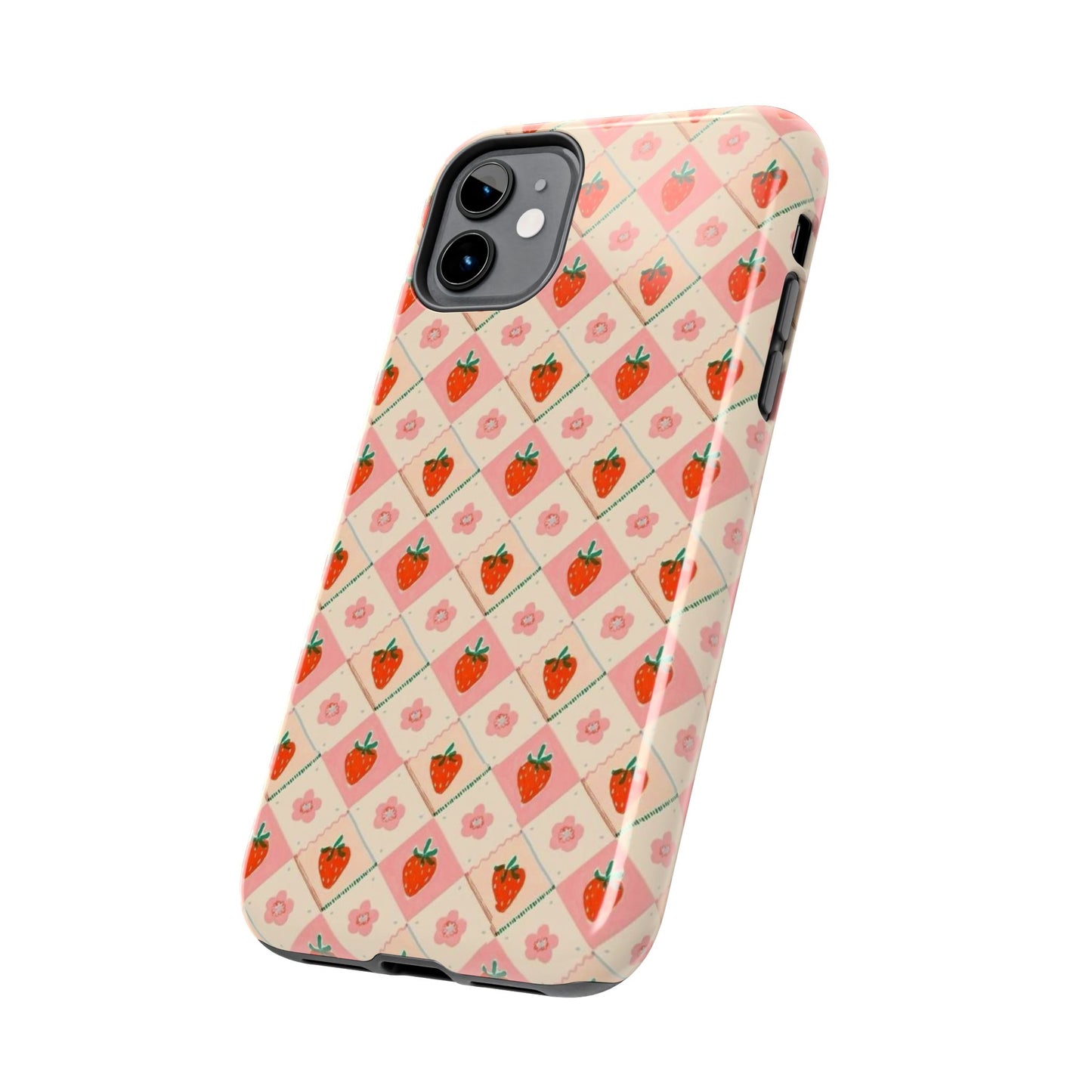 Cute Strawberry Pattern Case