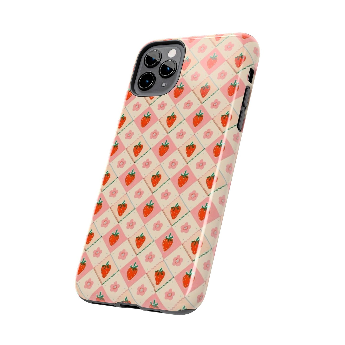 Cute Strawberry Pattern Case