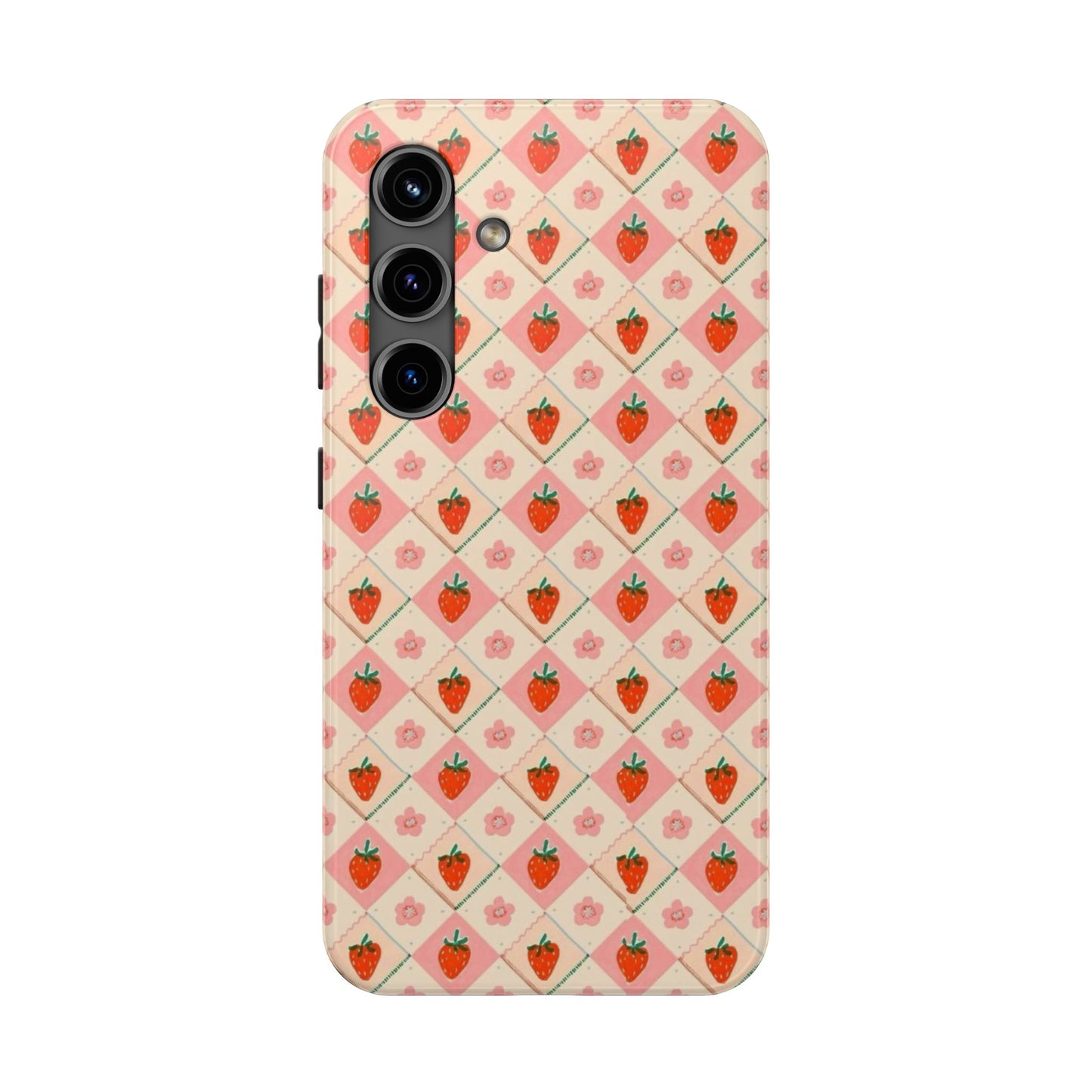 Cute Strawberry Pattern Case