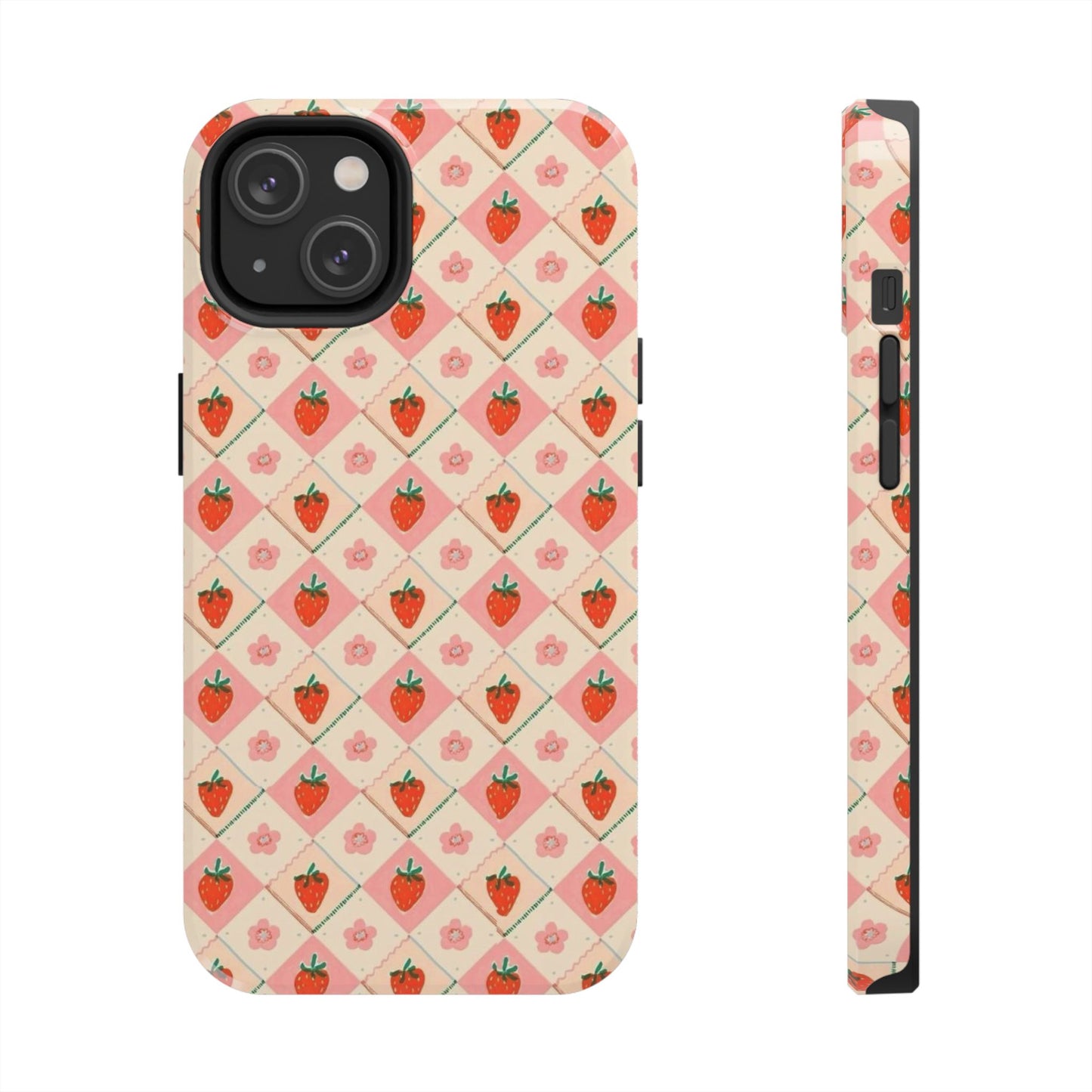 Cute Strawberry Pattern Case