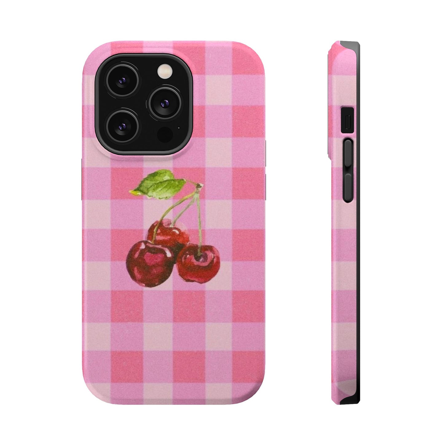 Cherry Gingham Magnetic Tough Case