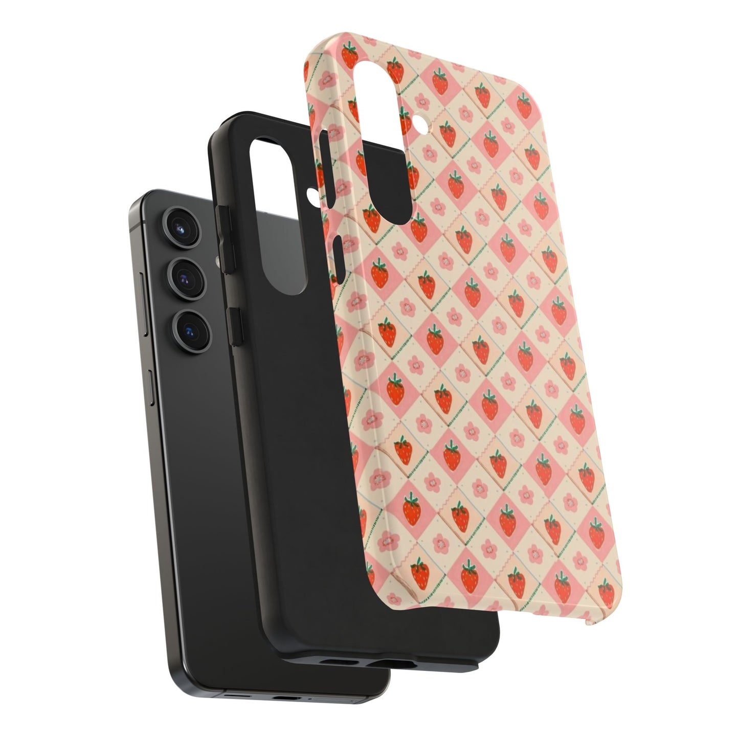Cute Strawberry Pattern Case