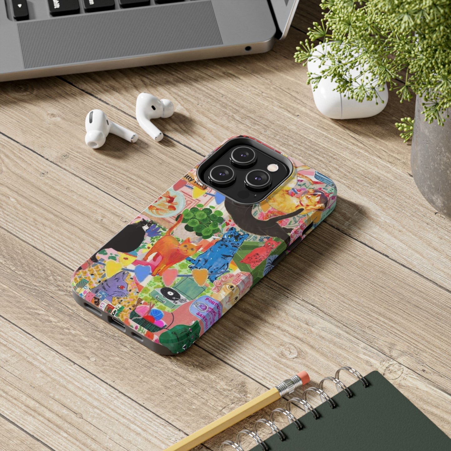 Colorful Cat Phone Case
