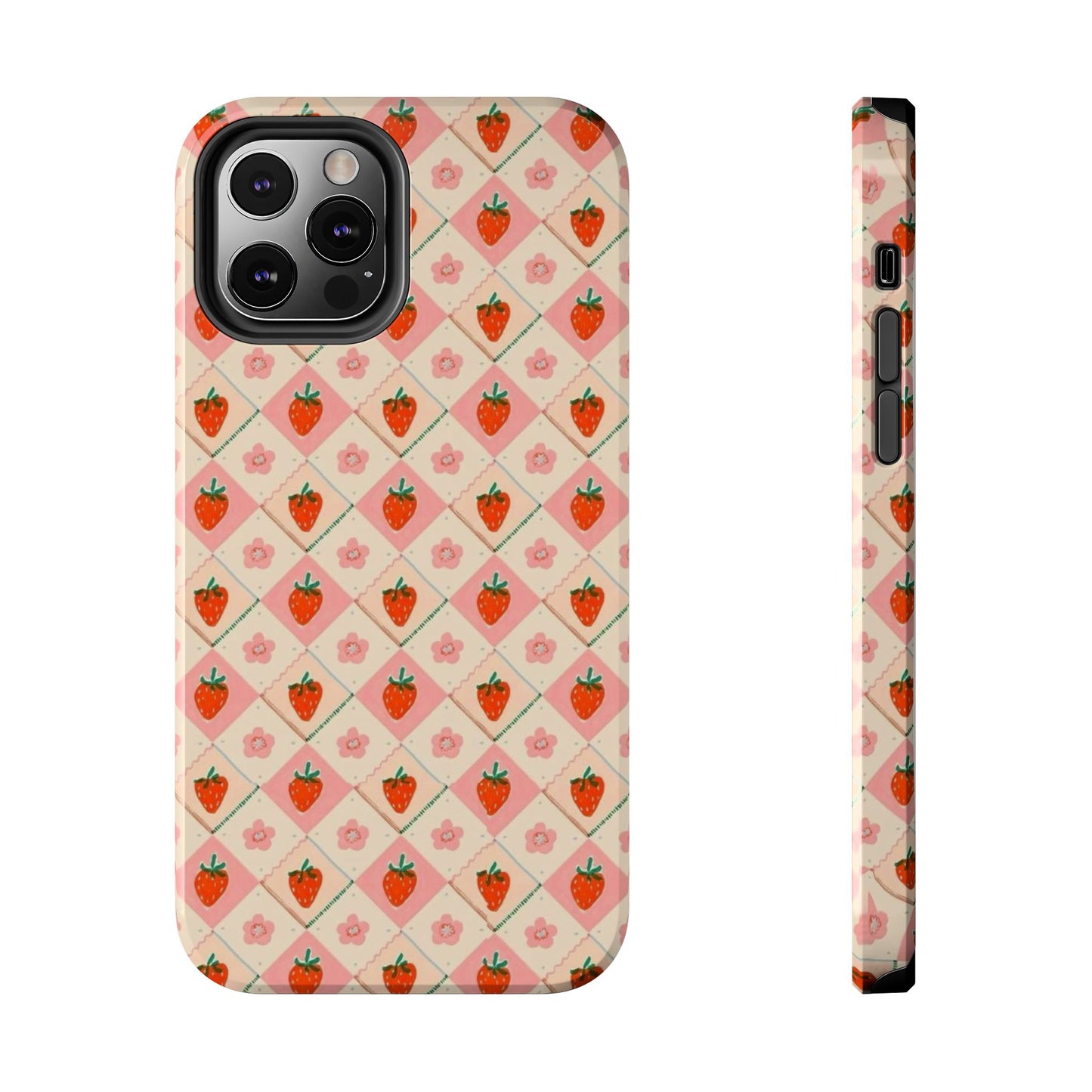Cute Strawberry Pattern Case