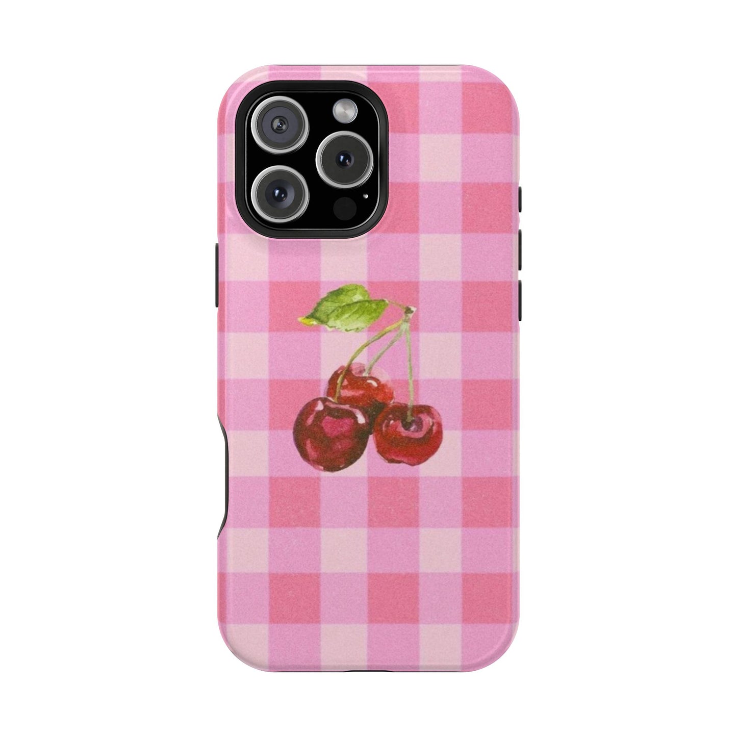 Cherry Gingham Magnetic Tough Case