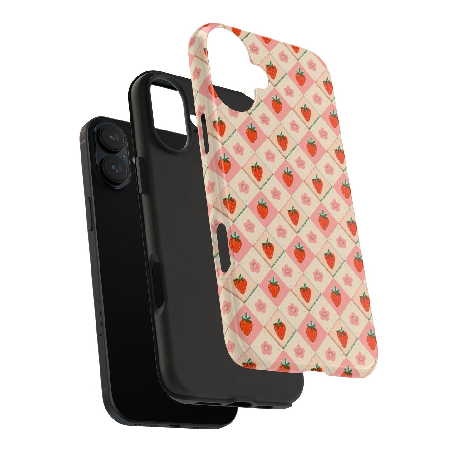 Cute Strawberry Pattern Case
