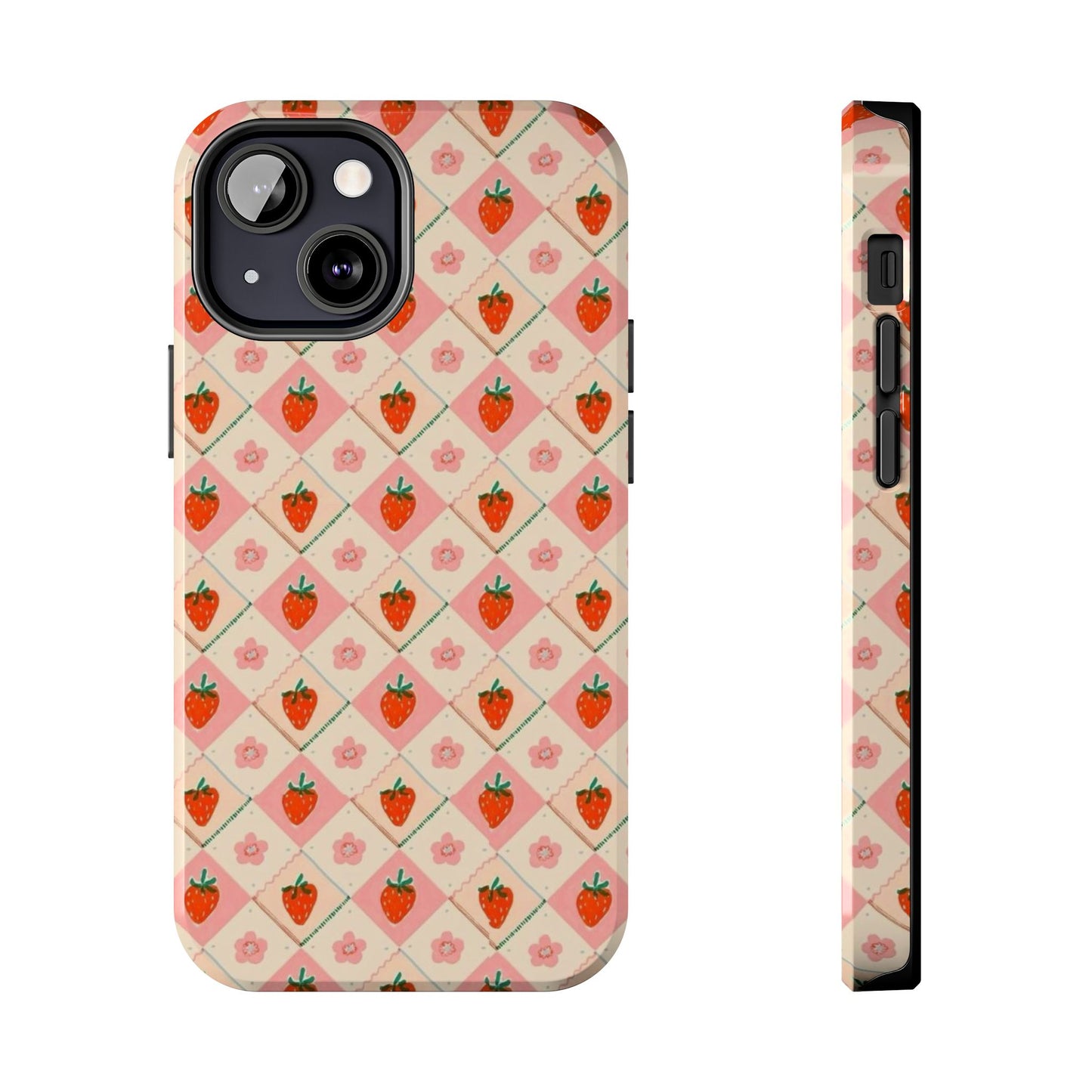 Cute Strawberry Pattern Case