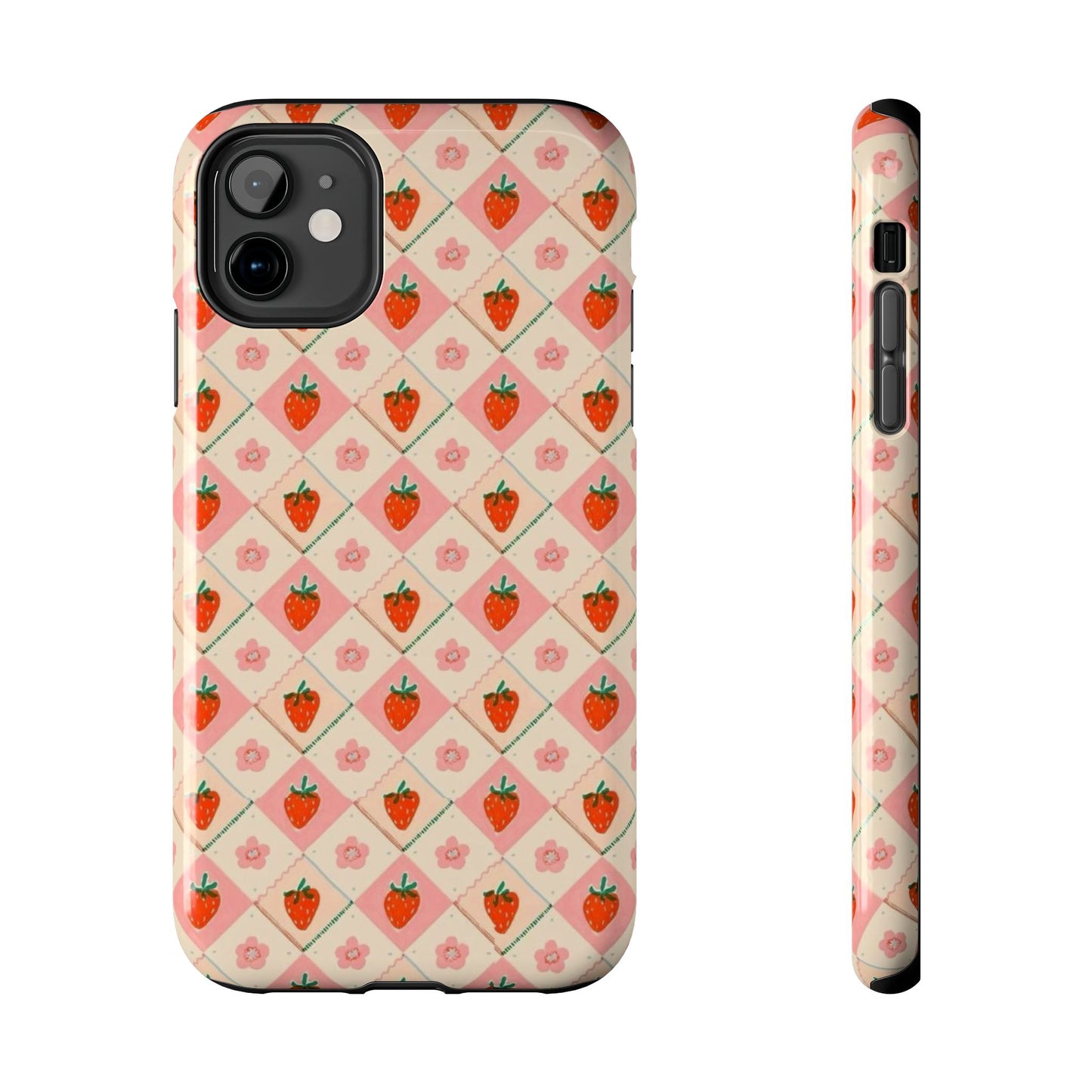 Cute Strawberry Pattern Case