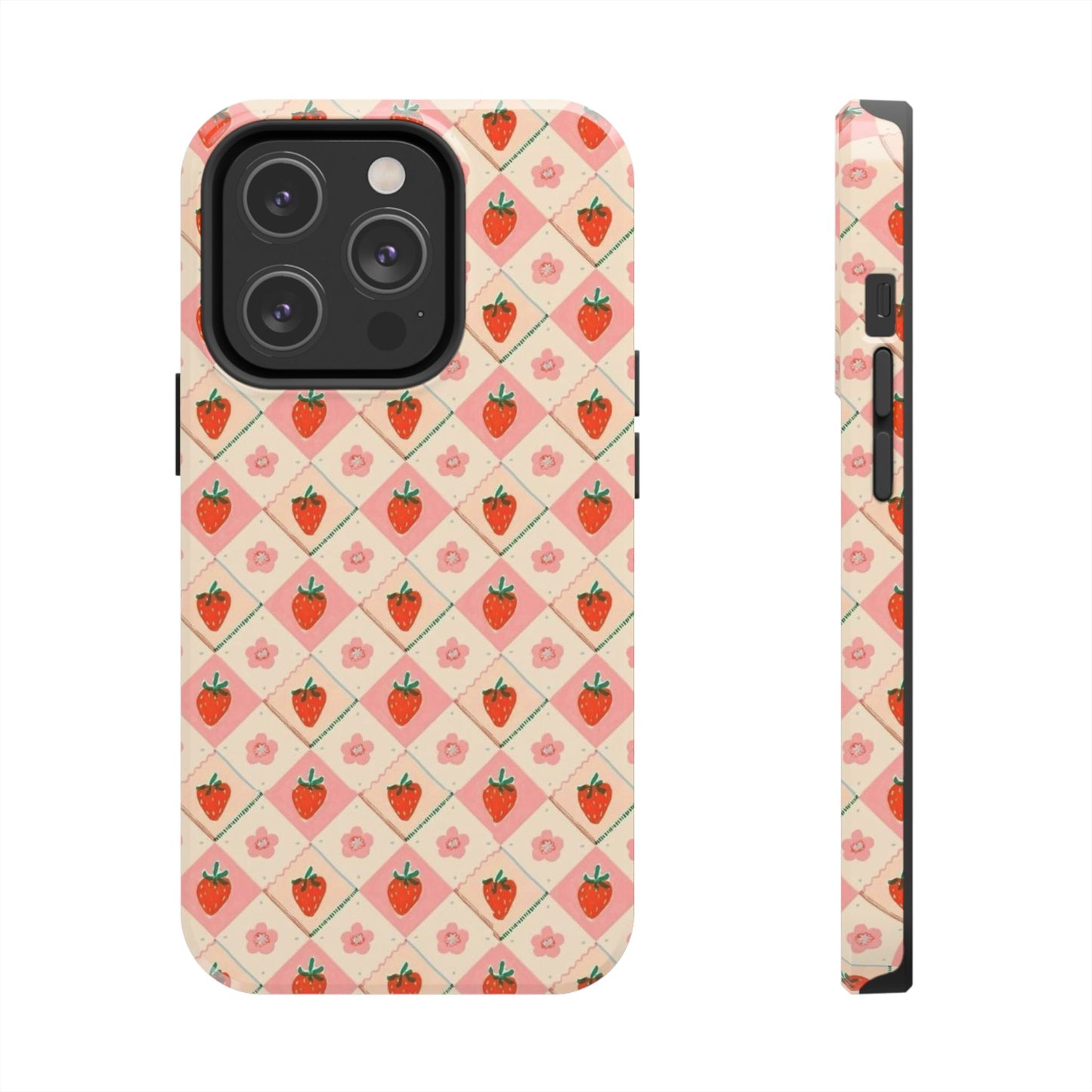 Cute Strawberry Pattern Case