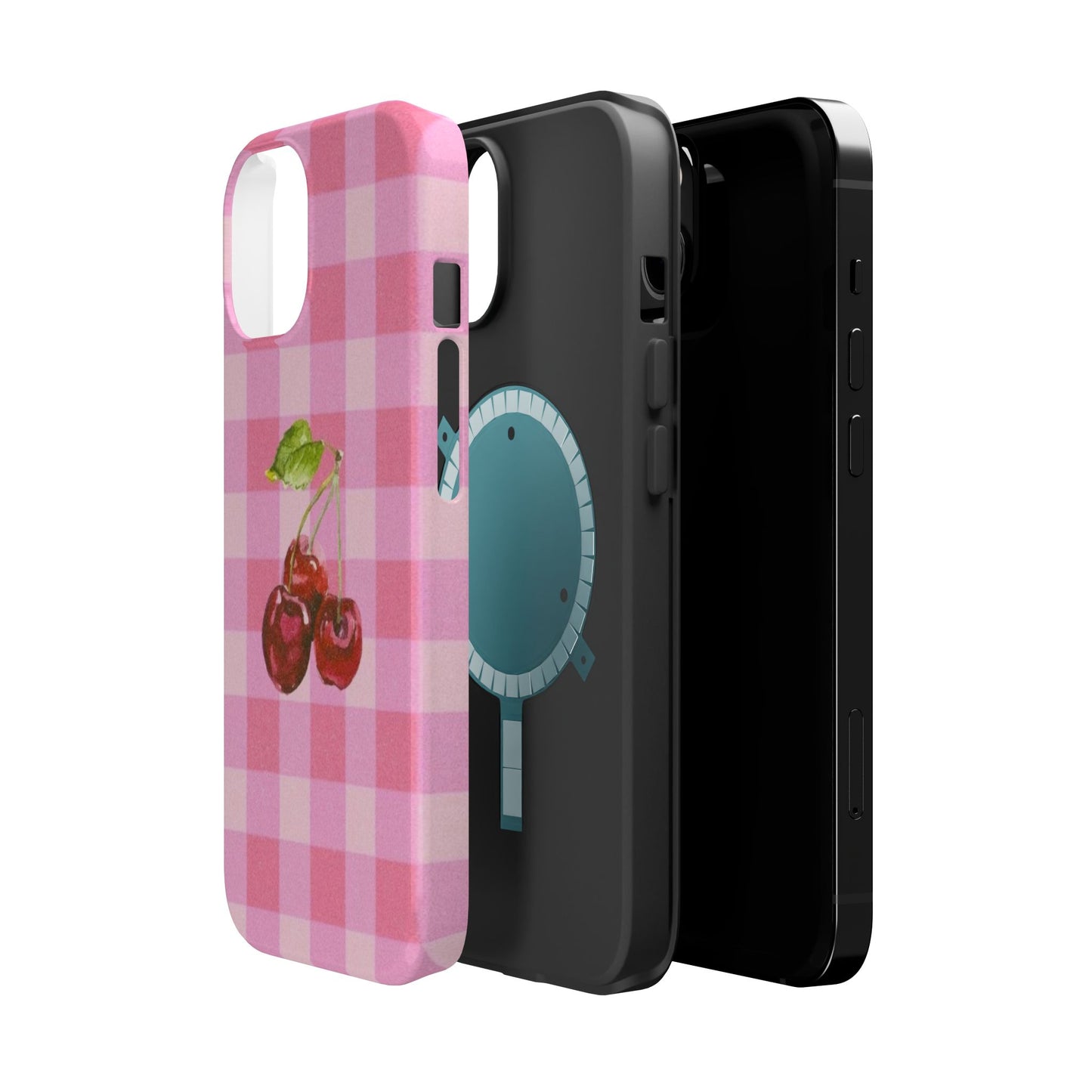 Cherry Gingham Magnetic Tough Case