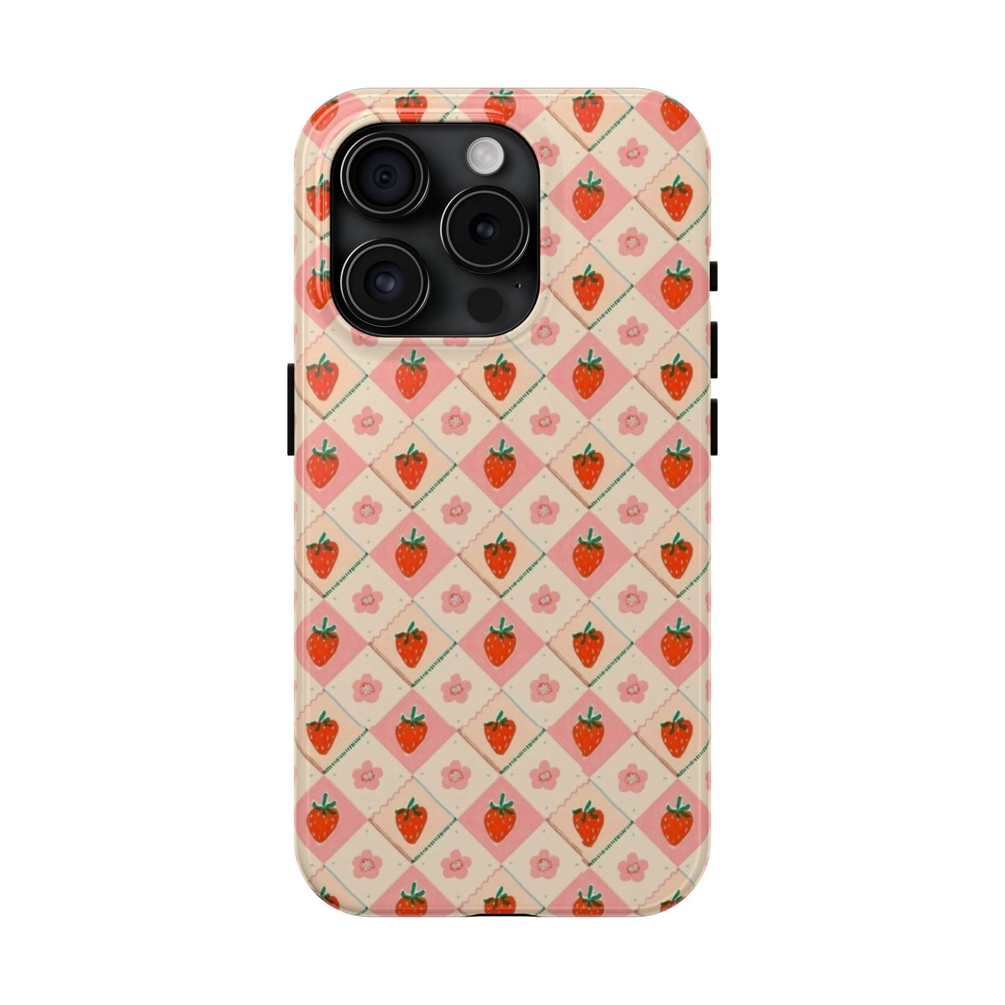 Cute Strawberry Pattern Case