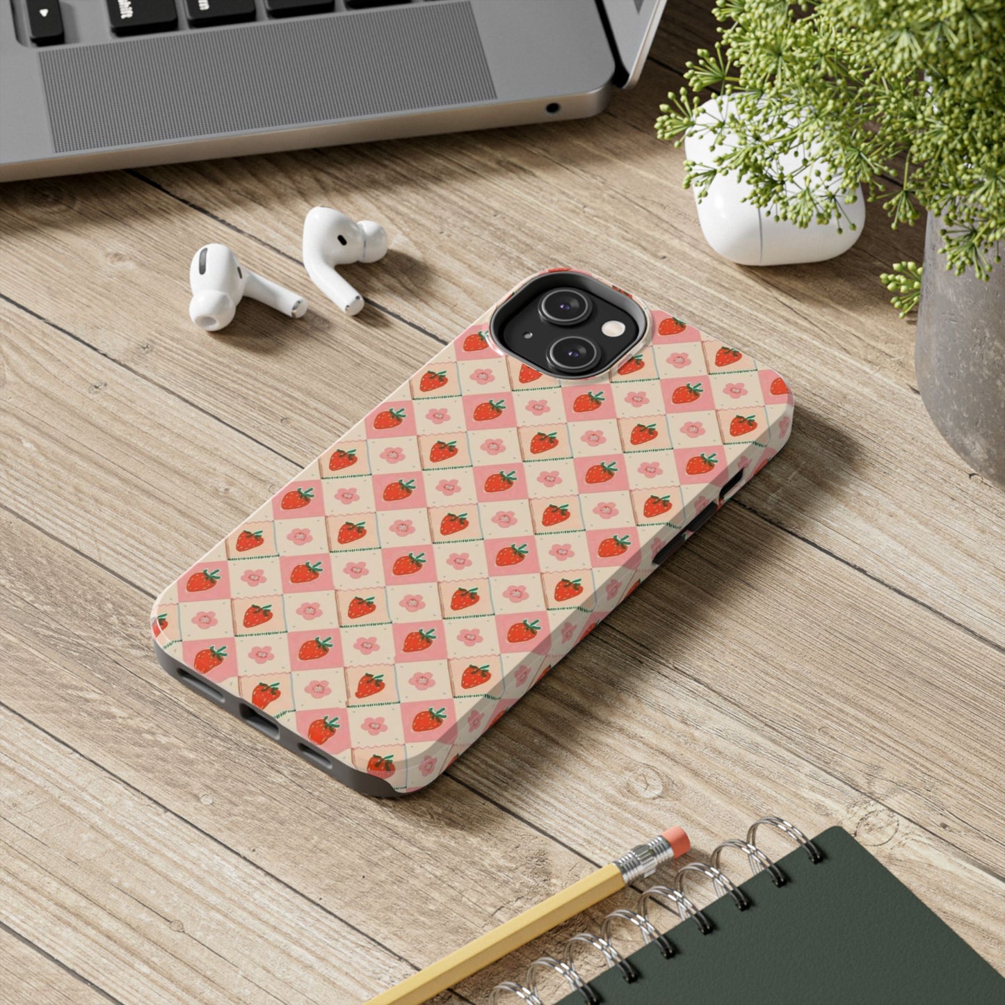 Cute Strawberry Pattern Case