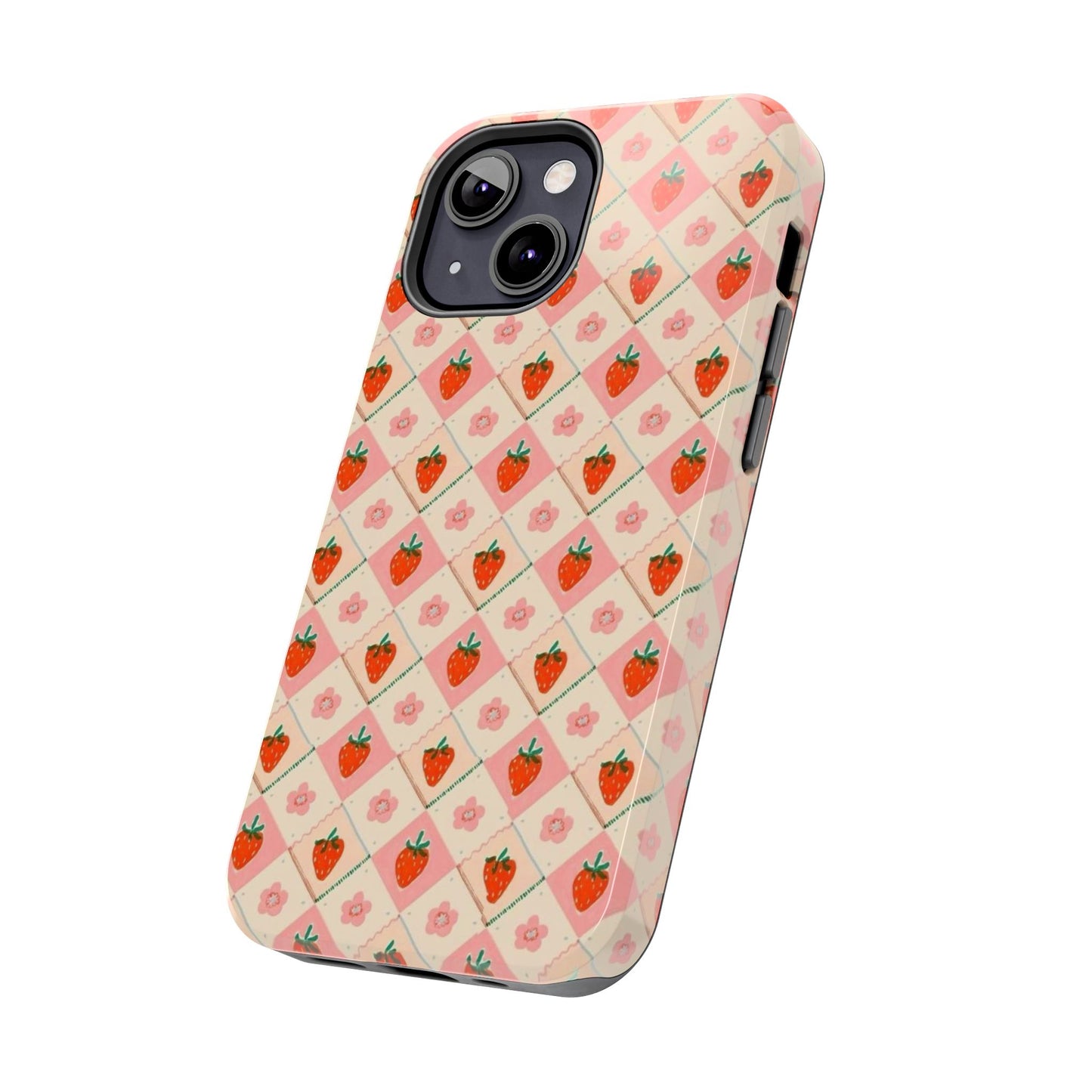 Cute Strawberry Pattern Case