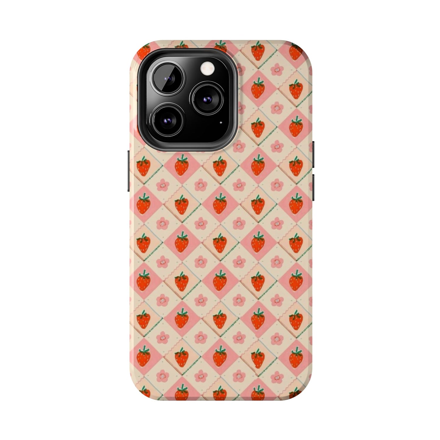 Cute Strawberry Pattern Case