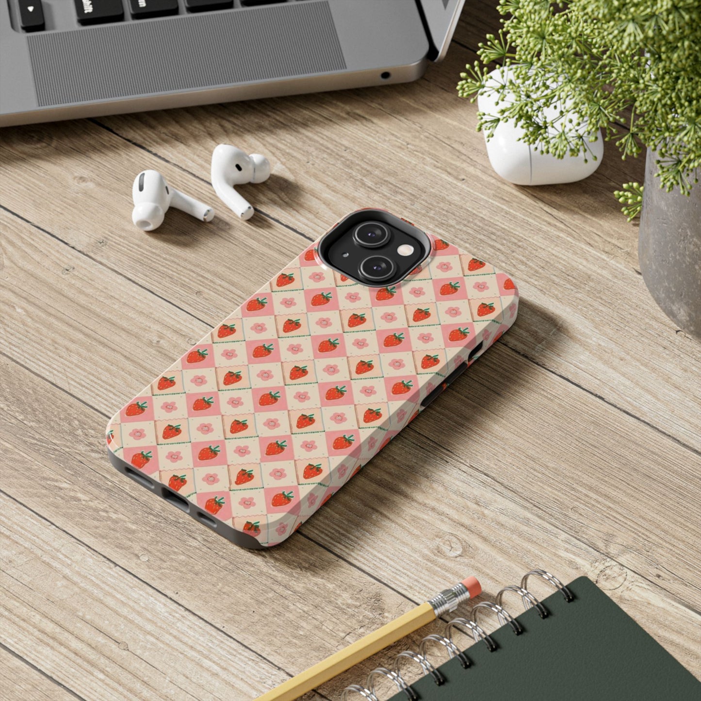 Cute Strawberry Pattern Case