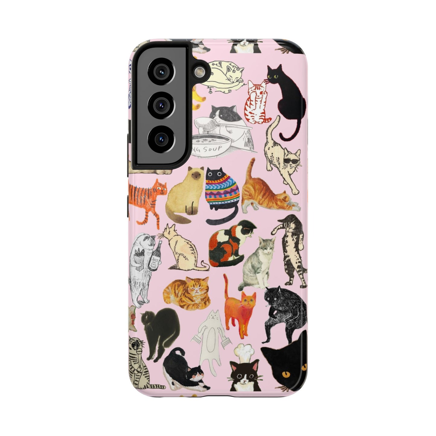 Cat Pattern Tough Phone Case